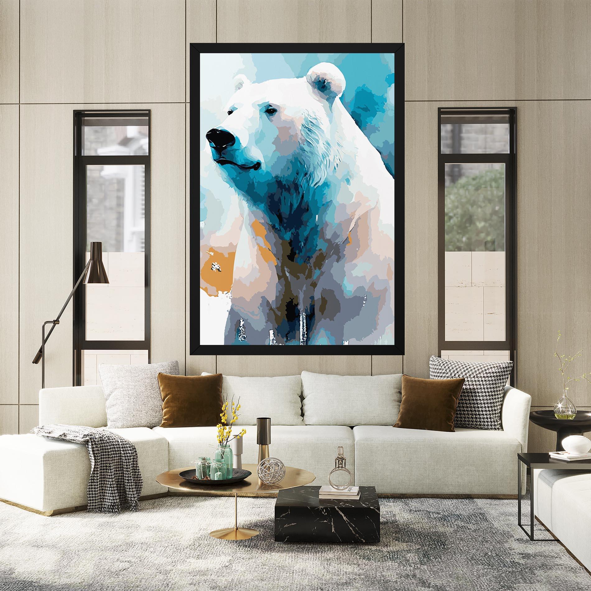 Tablou Canvas Beautiful Icebear mockup 2