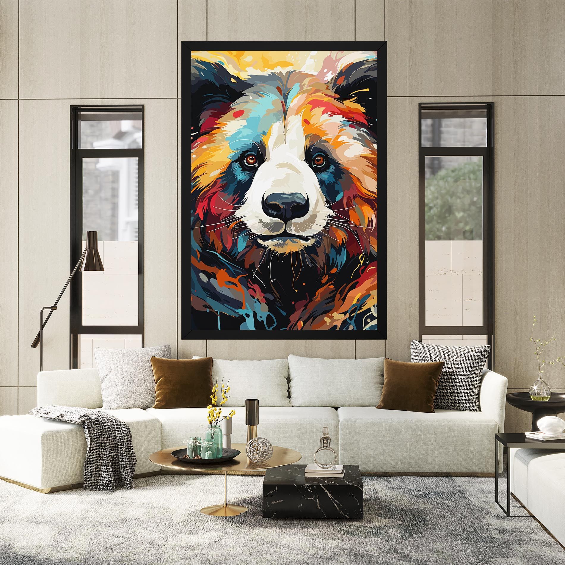 Cream Color Bear mockup 2