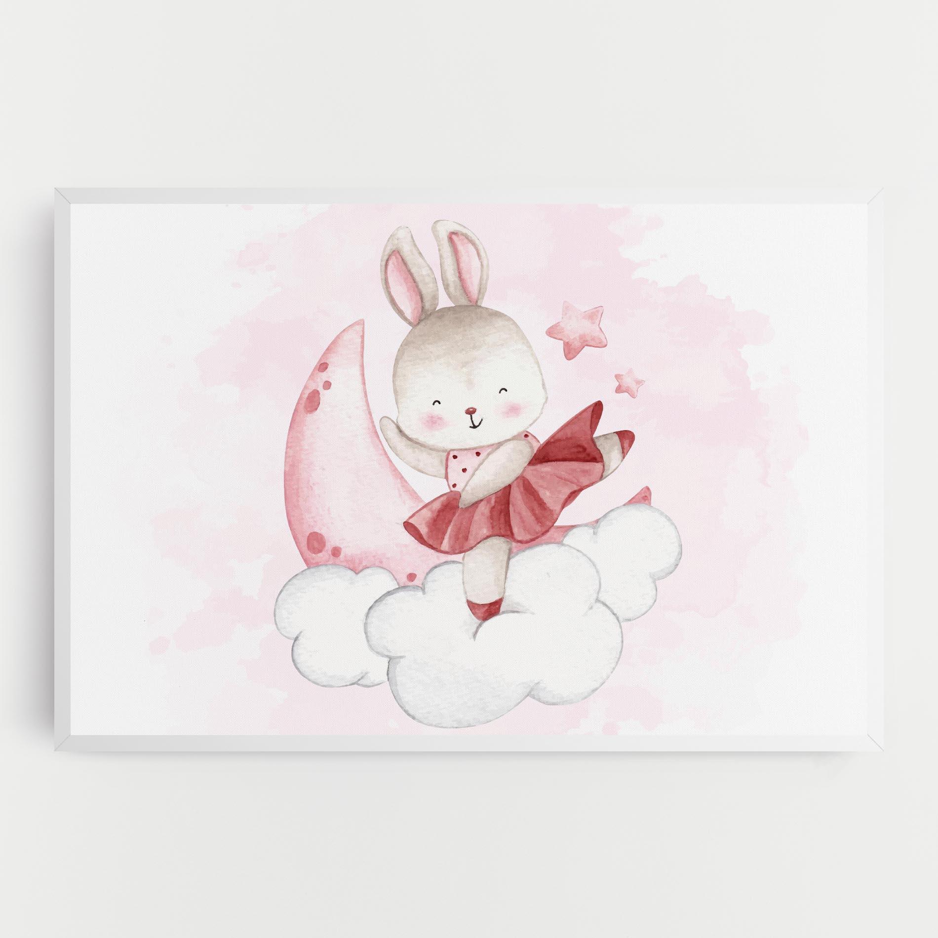 Tablou Canvas Ballerina Rabbit mockup 0