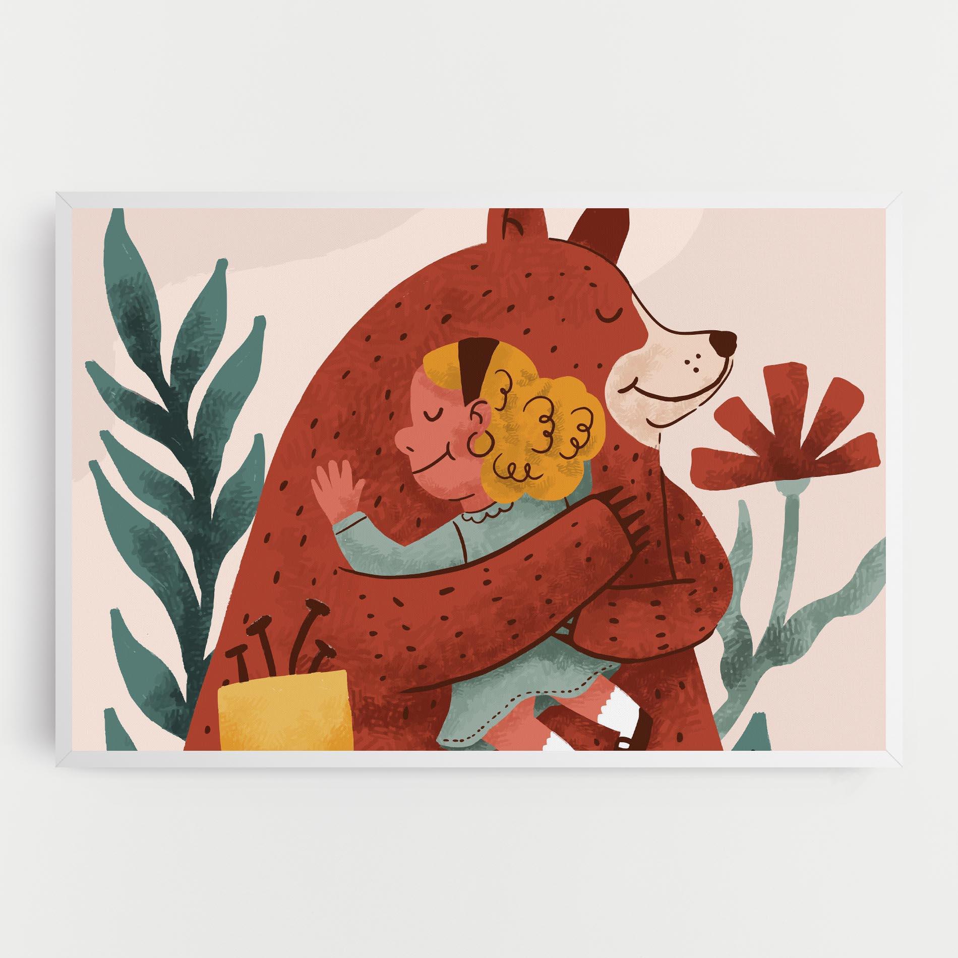 Tablou Canvas Bear Hug mockup 0