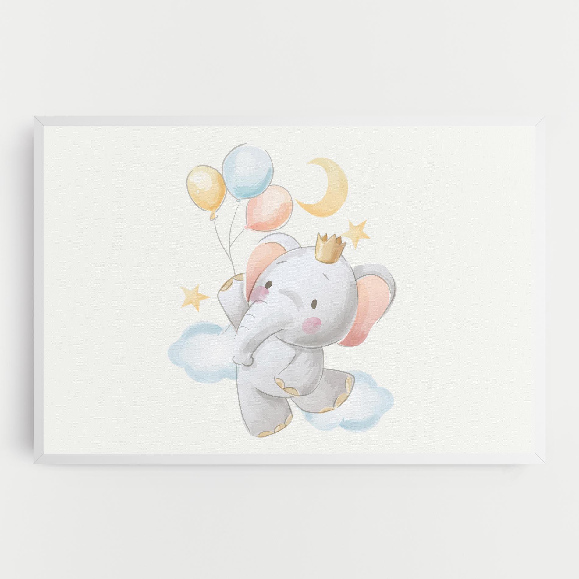 Tablou Canvas Elephant Flying mockup 0