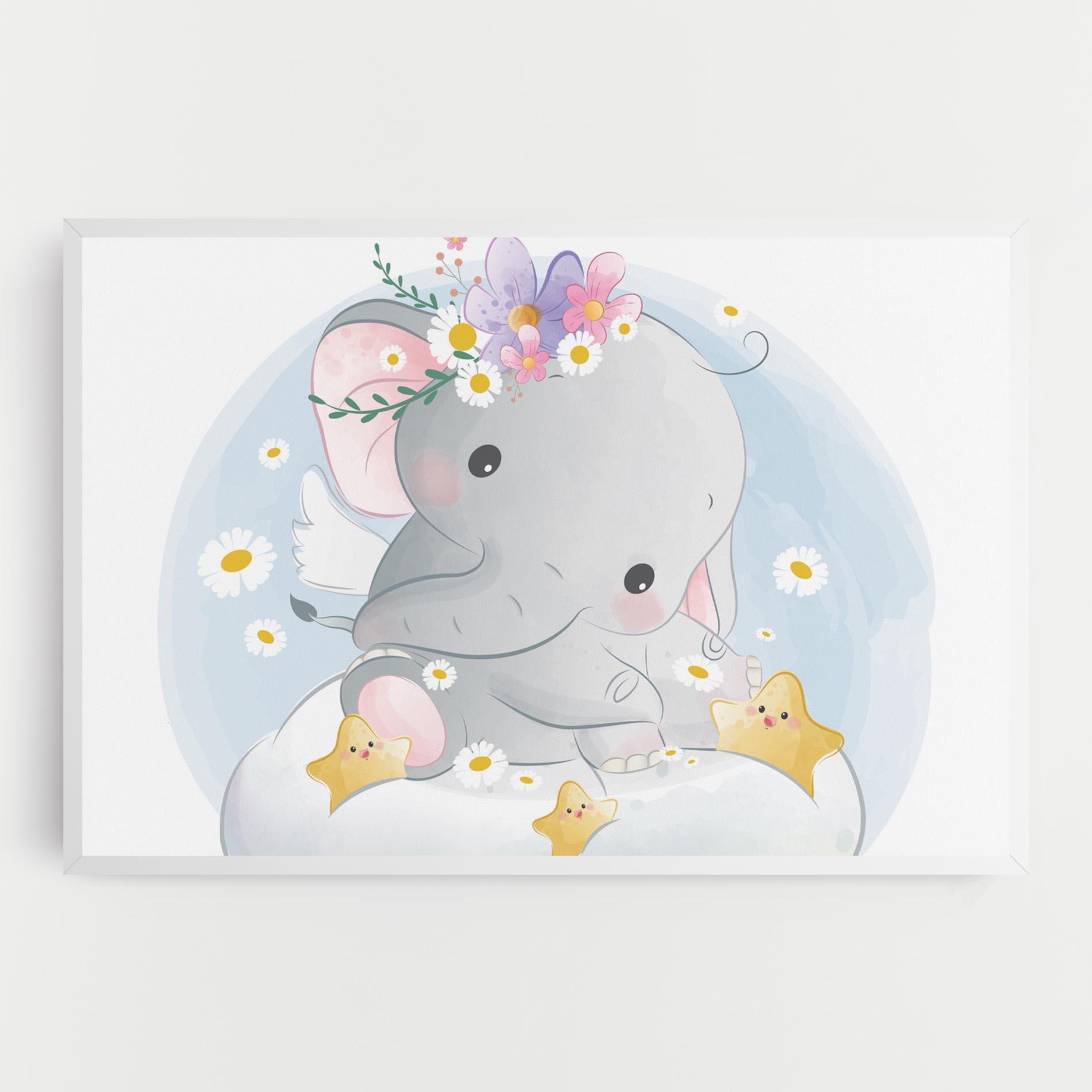 Tablou Canvas Elephant Stars mockup 0