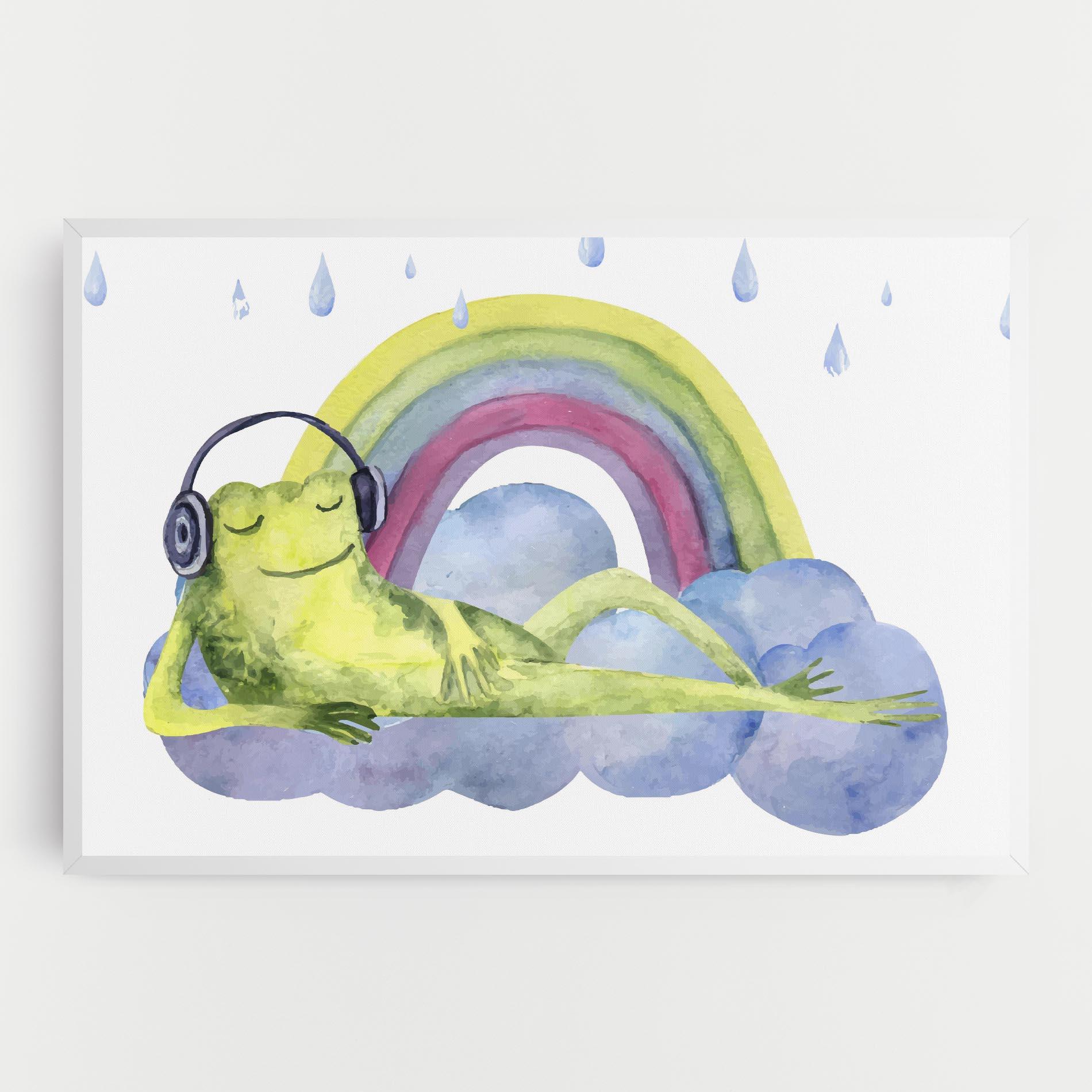 Tablou Canvas Rainbow Frog mockup 0