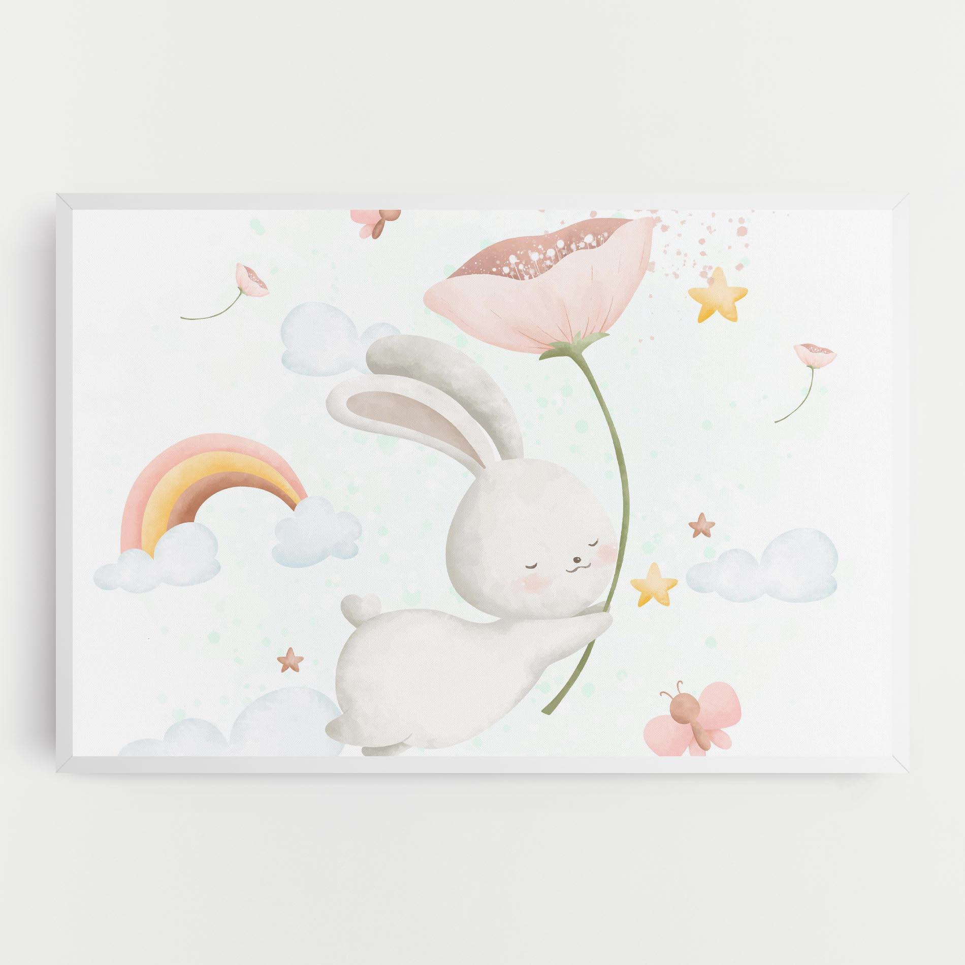 Tablou Canvas Spring Flower Bunny mockup 0