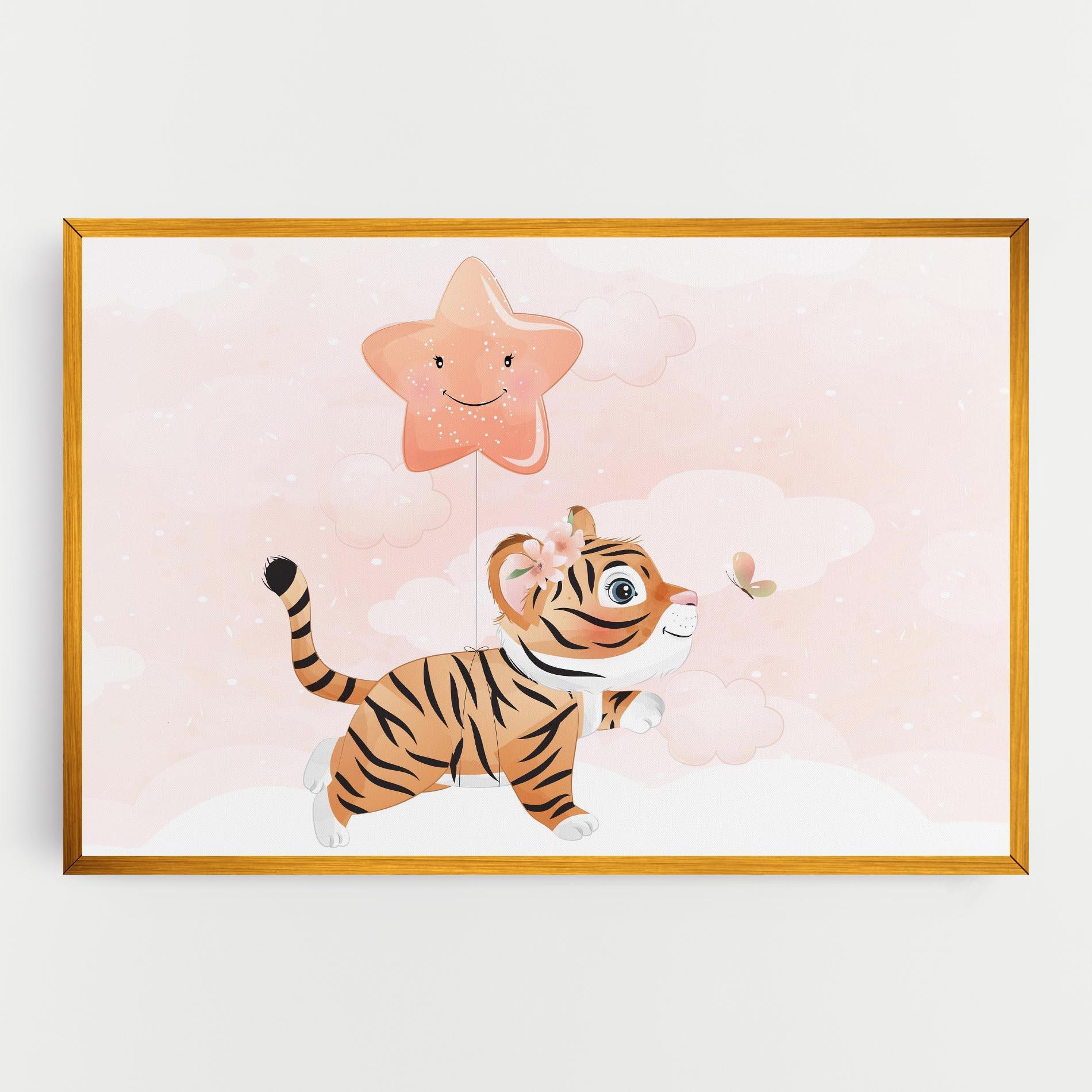 Tablou Canvas Baby Tiger Art mockup 0