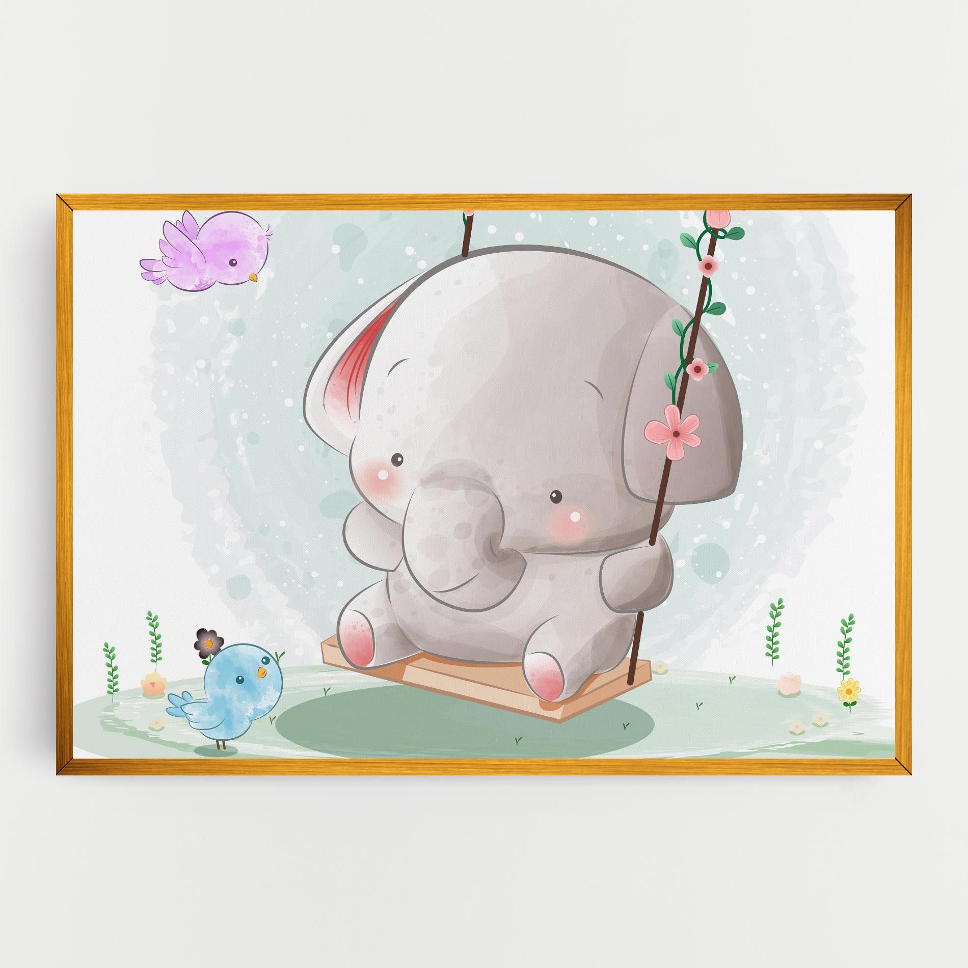 Bird Baby Elephant mockup 0