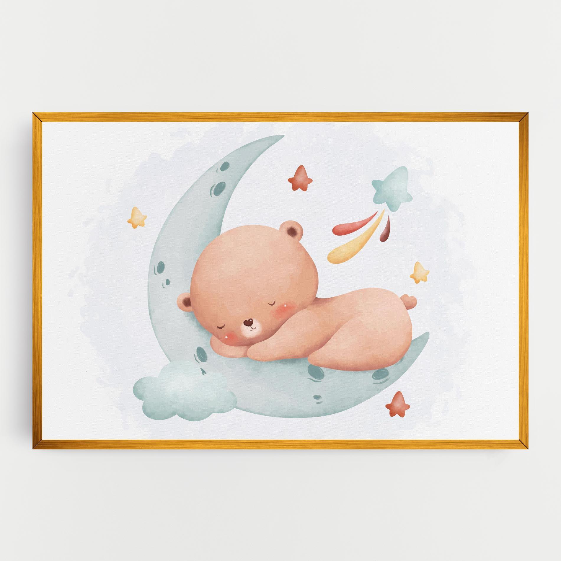 Tablou Canvas Blue Moon Bear mockup 0