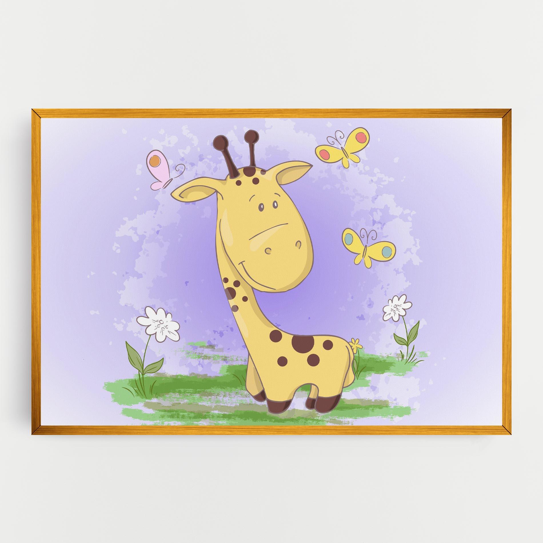 Tablou Canvas Cute Giraffe mockup 0