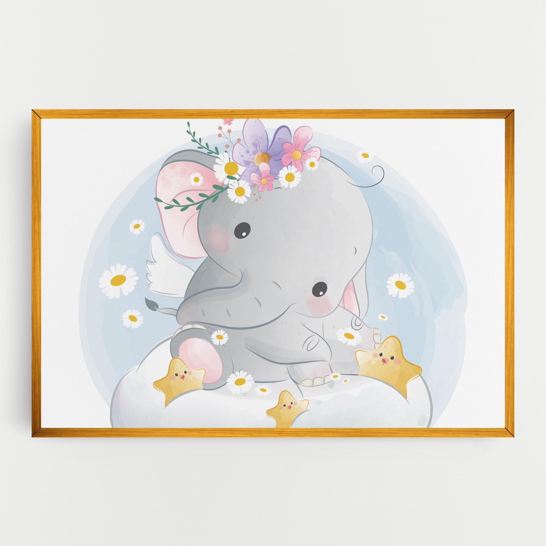Tablou Canvas Elephant Stars mockup 0