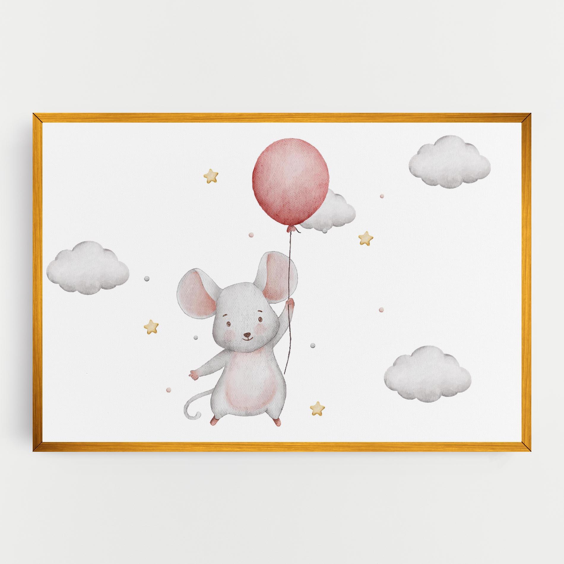 Tablou Canvas Mouse Balloon mockup 0