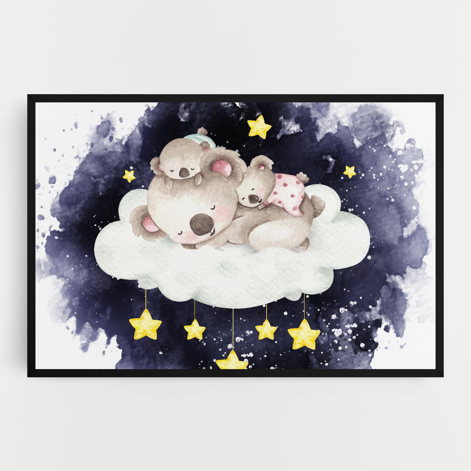 Tablou Canvas Baby Koala Sleeping mockup 0