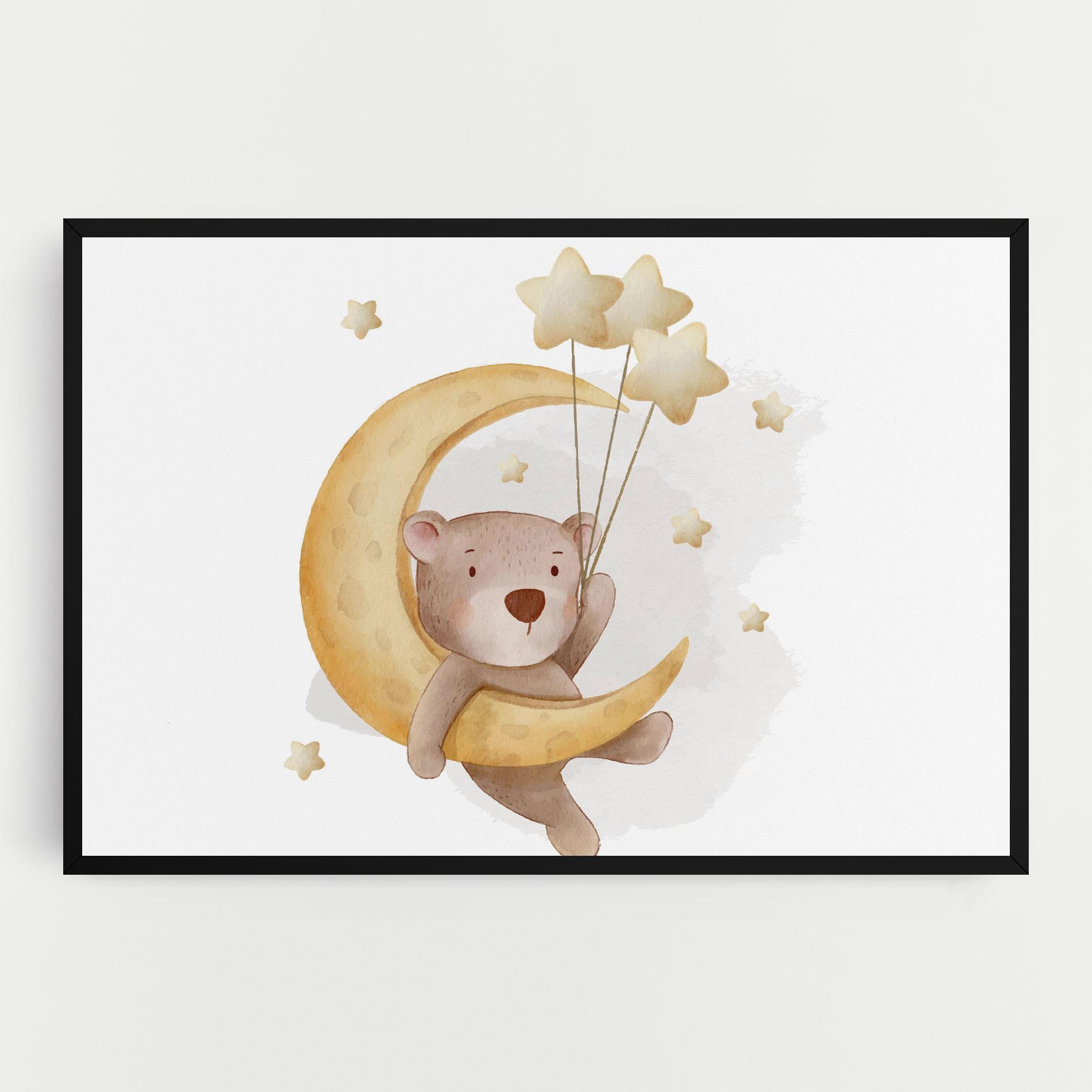 Tablou Canvas Bear Moon mockup 0