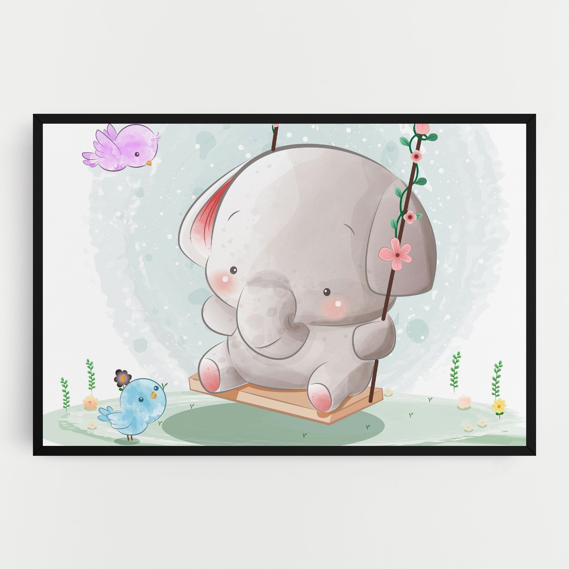 Bird Baby Elephant mockup 0