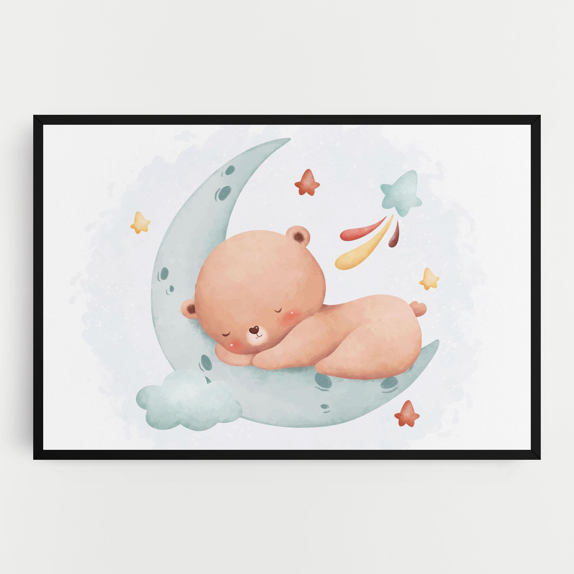 Tablou Canvas Blue Moon Bear mockup 0