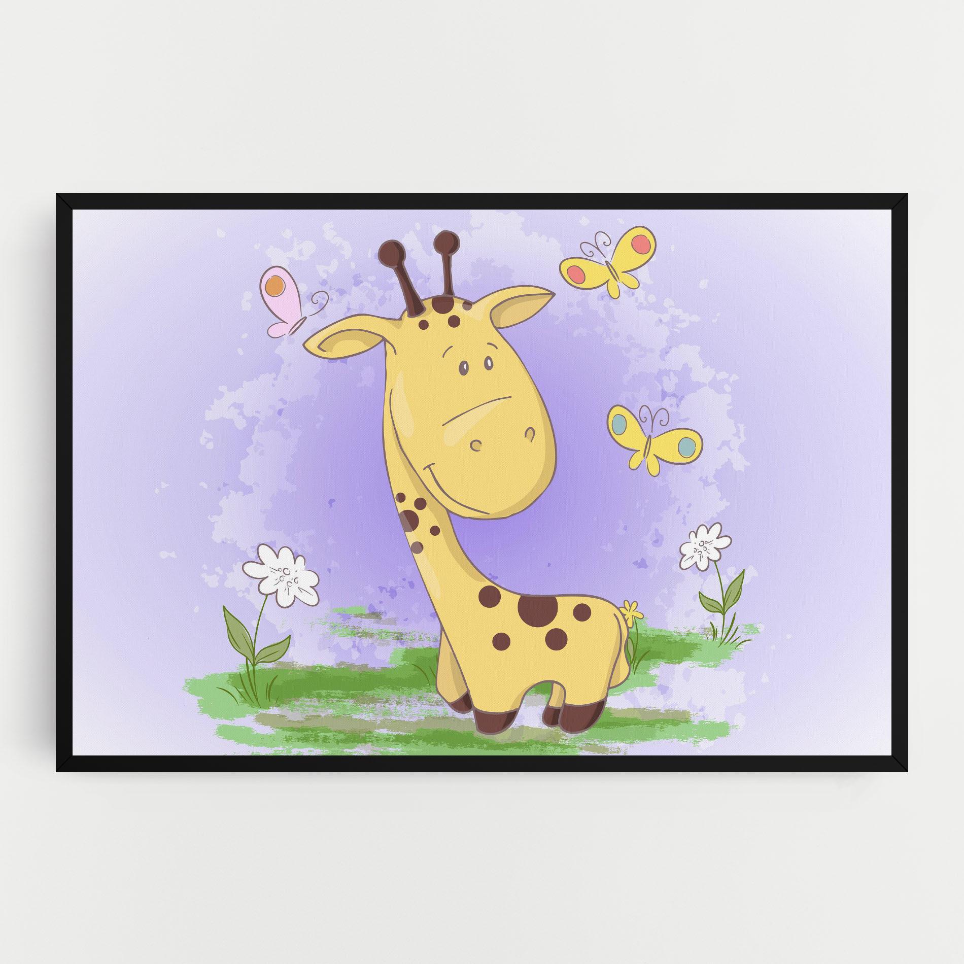 Tablou Canvas Cute Giraffe mockup 0