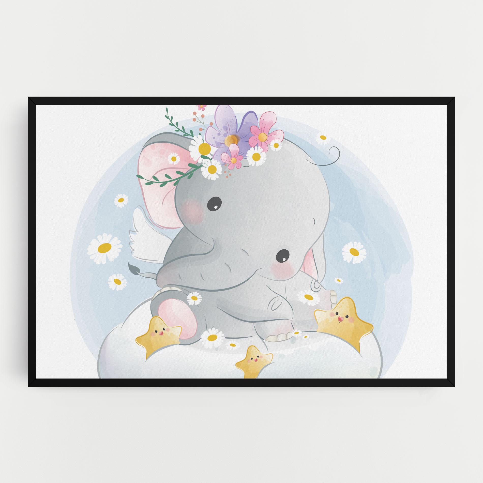 Tablou Canvas Elephant Stars mockup 0