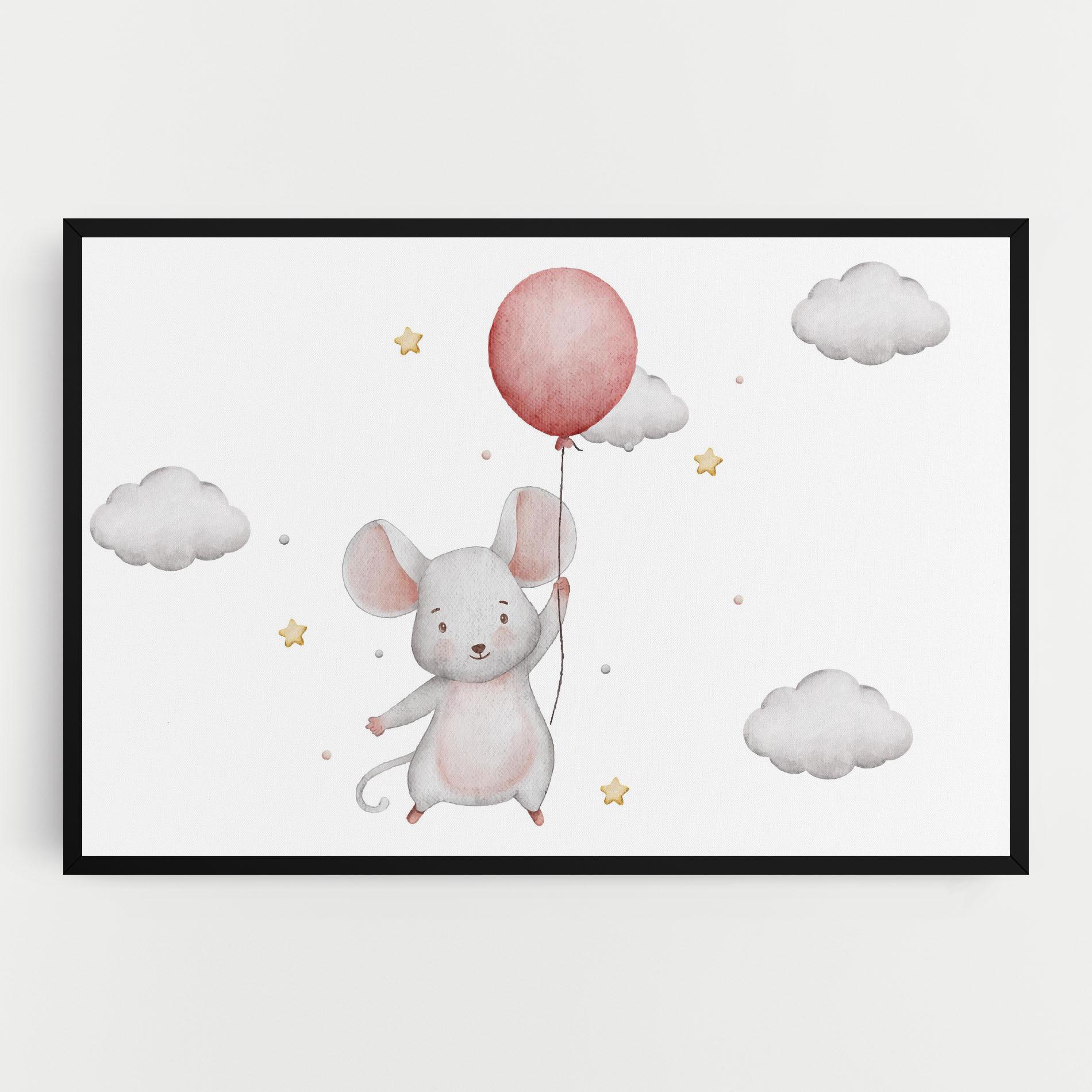 Tablou Canvas Mouse Balloon mockup 0