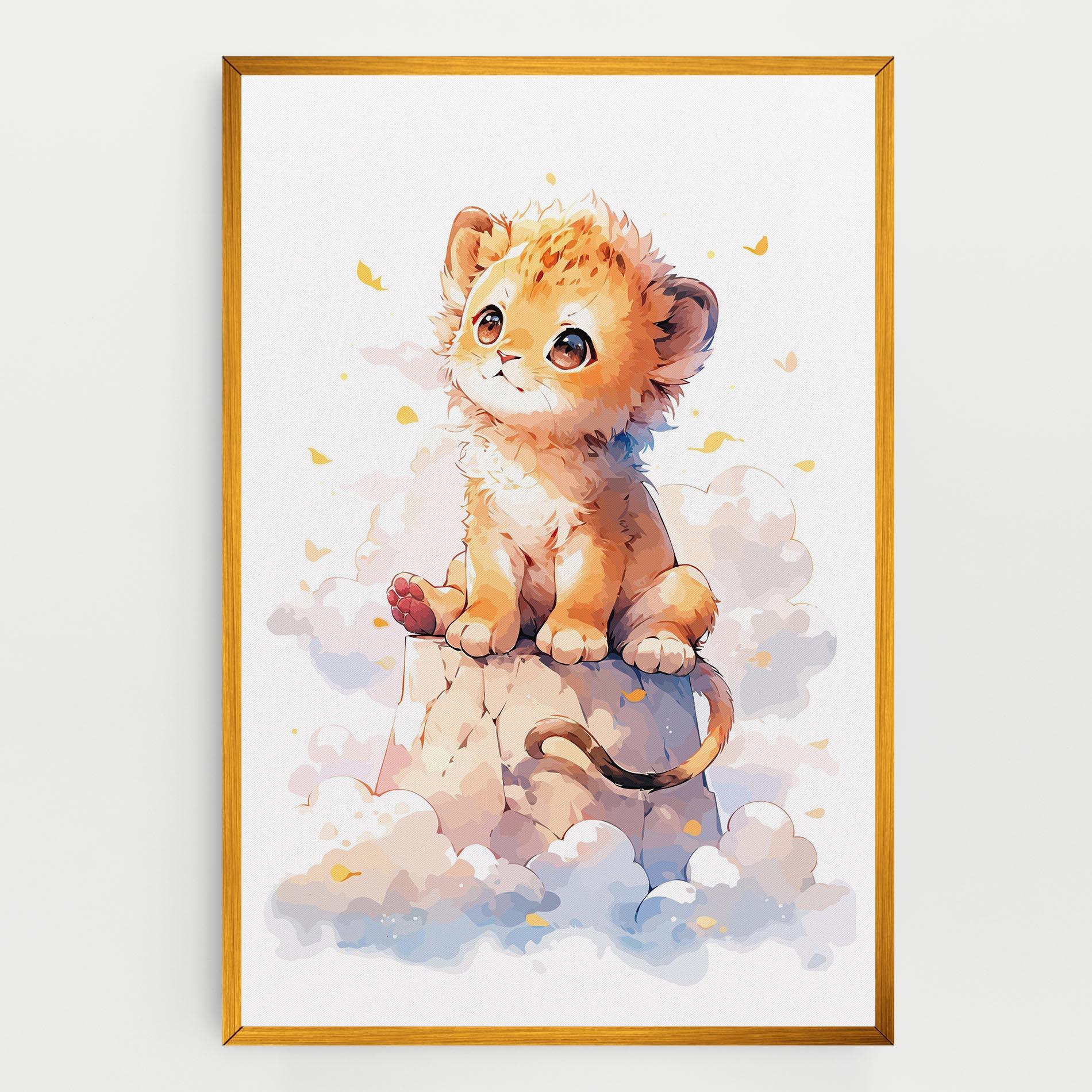 Tablou Canvas Cute Cloud Lion mockup 0