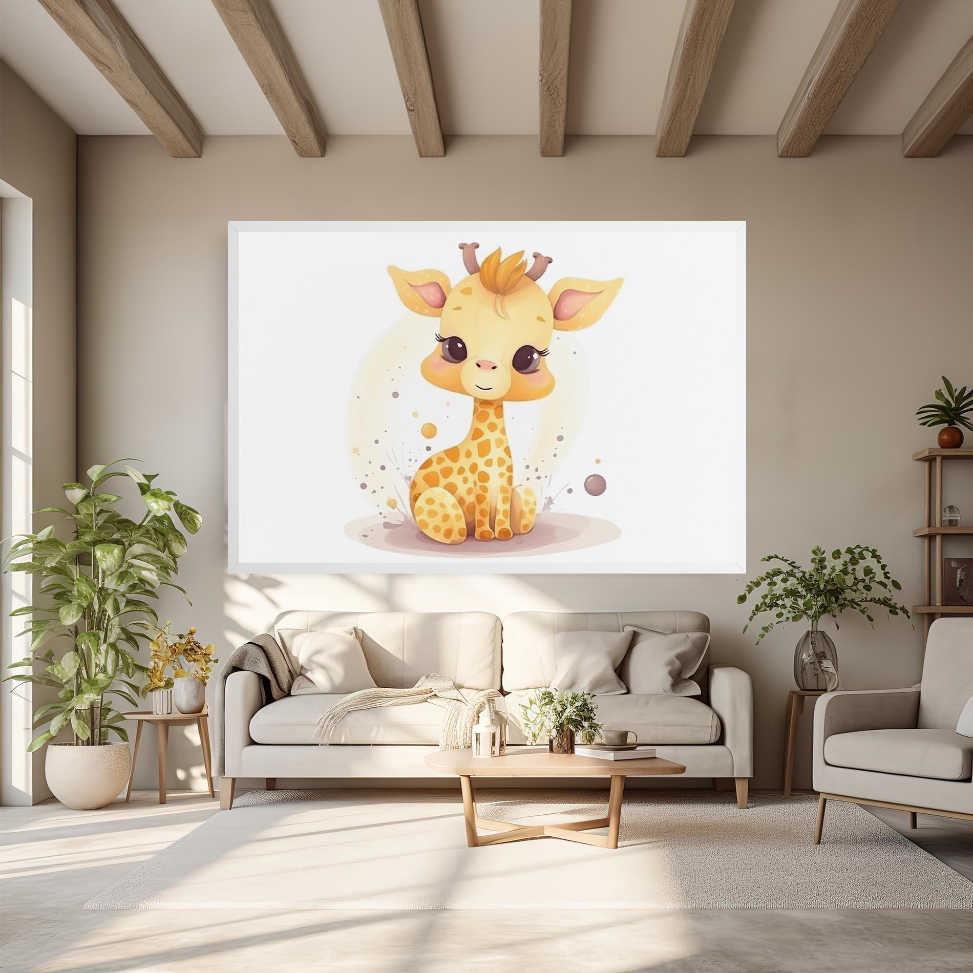 Tablou Canvas Adorable Giraffe mockup 6