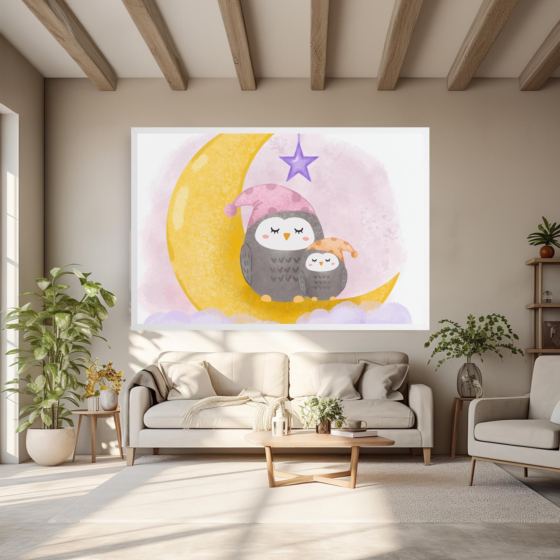 Tablou Canvas Baby Owl mockup 6