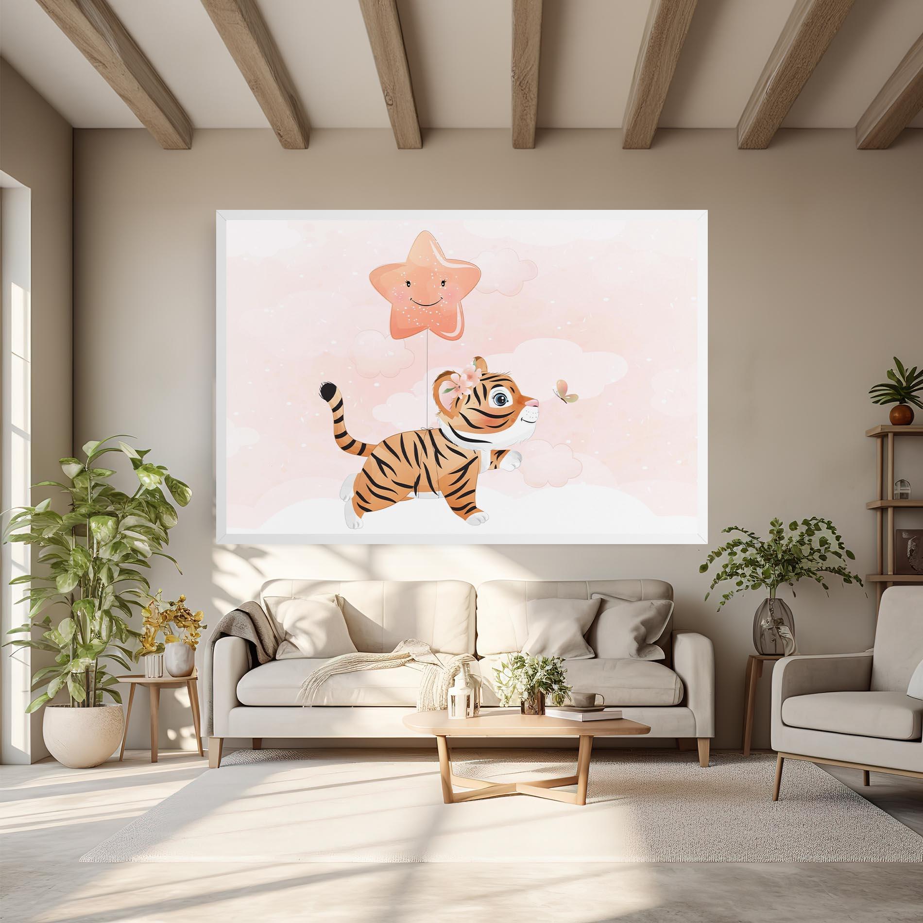 Tablou Canvas Baby Tiger Art mockup 6