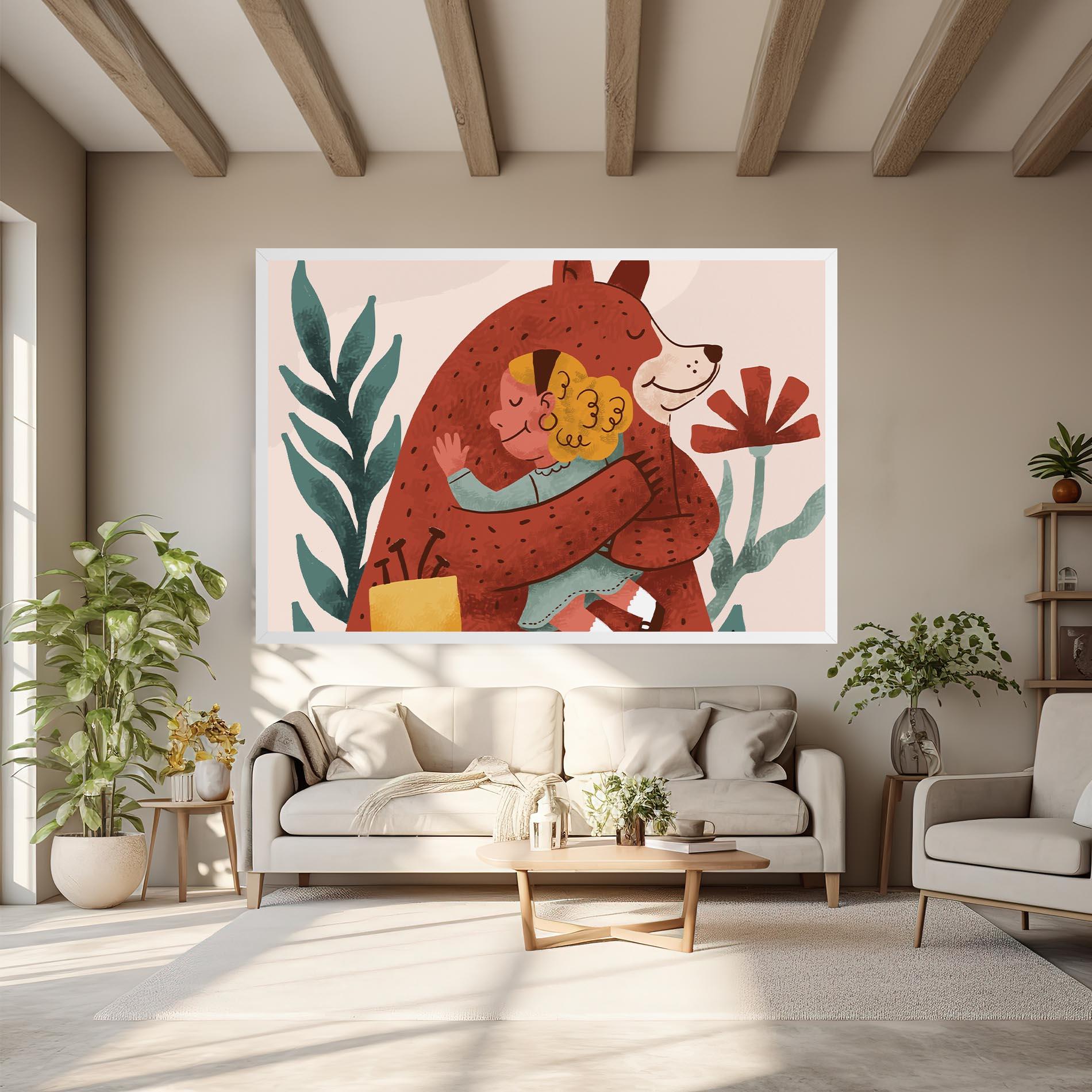 Tablou Canvas Bear Hug mockup 6