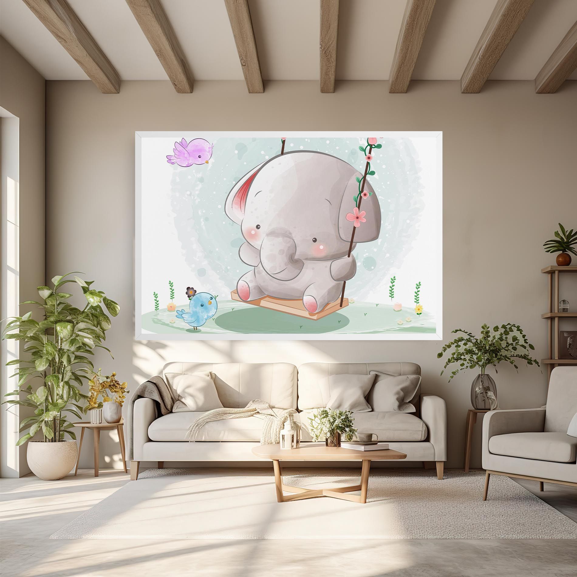 Bird Baby Elephant mockup 6