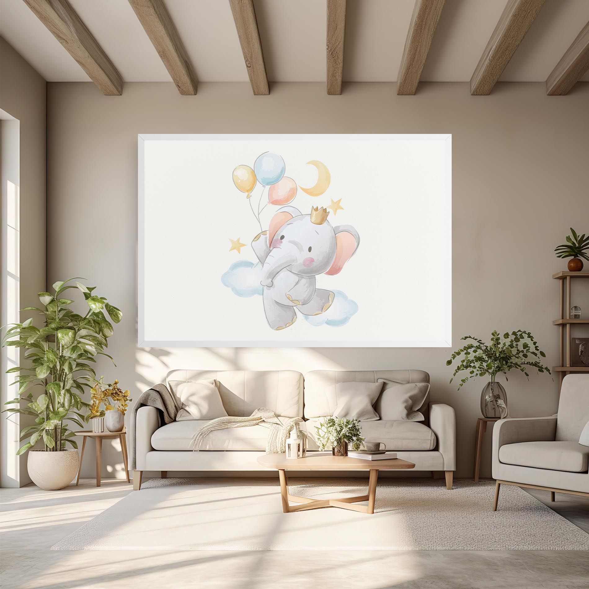 Elephant Flying mockup 6