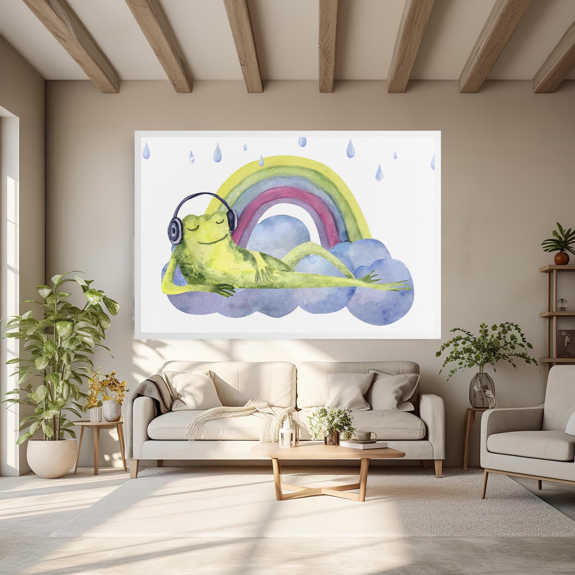 Rainbow Frog mockup 6