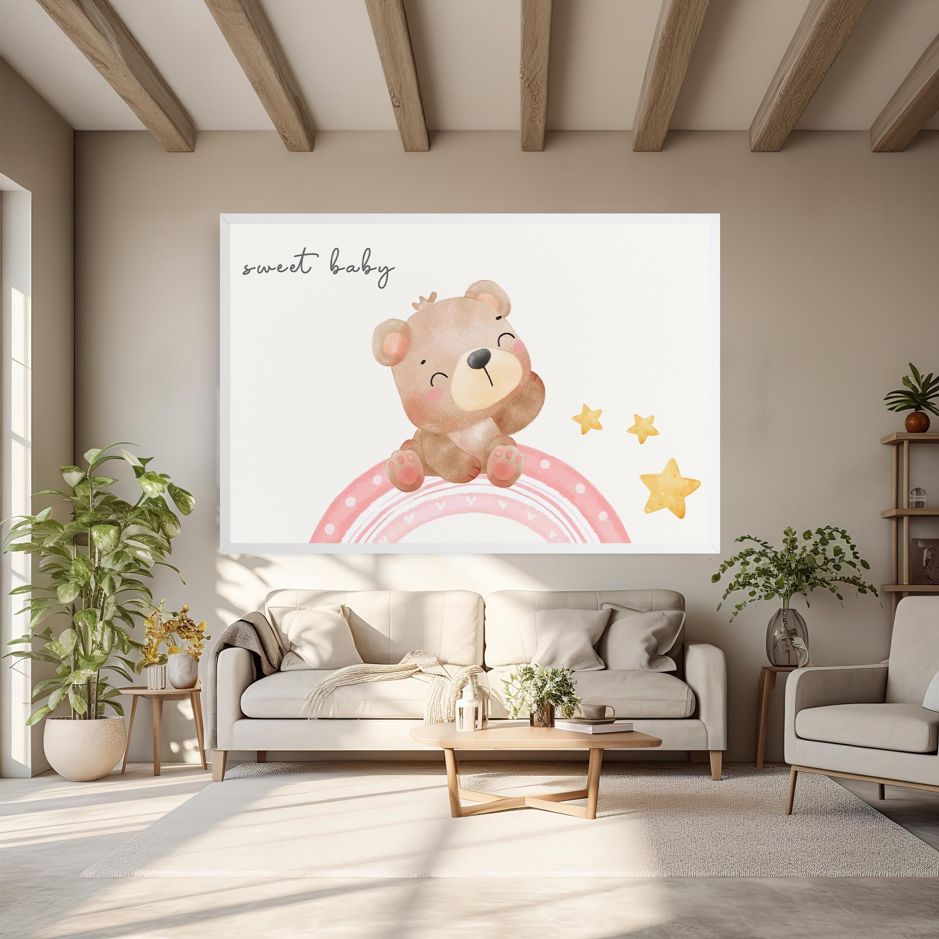 Tablou Canvas Sweet Baby Bear mockup 6