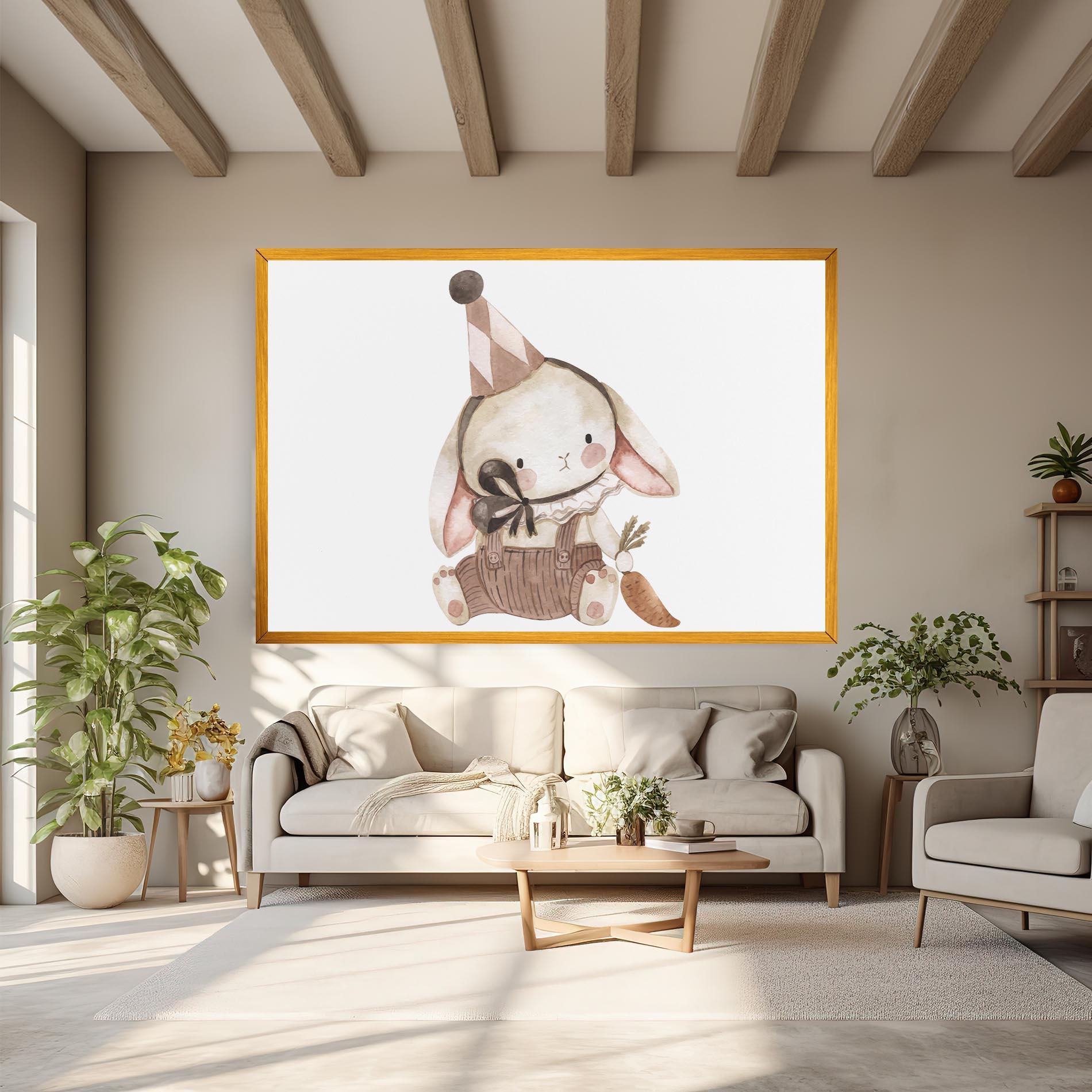 Tablou Canvas Baby Brown Rabbit mockup 6