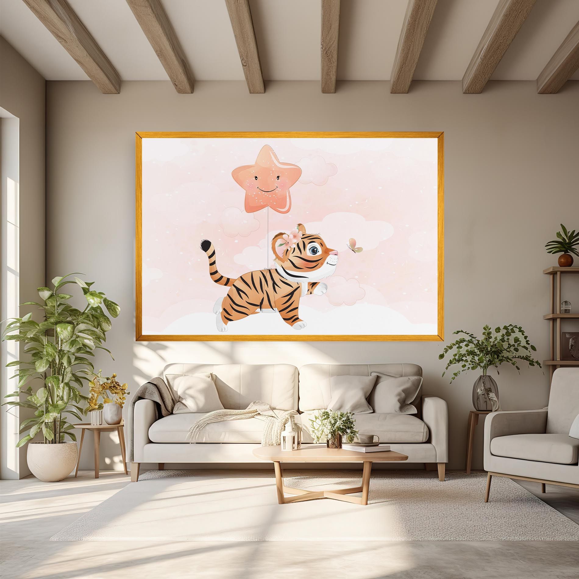 Baby Tiger Art mockup 6