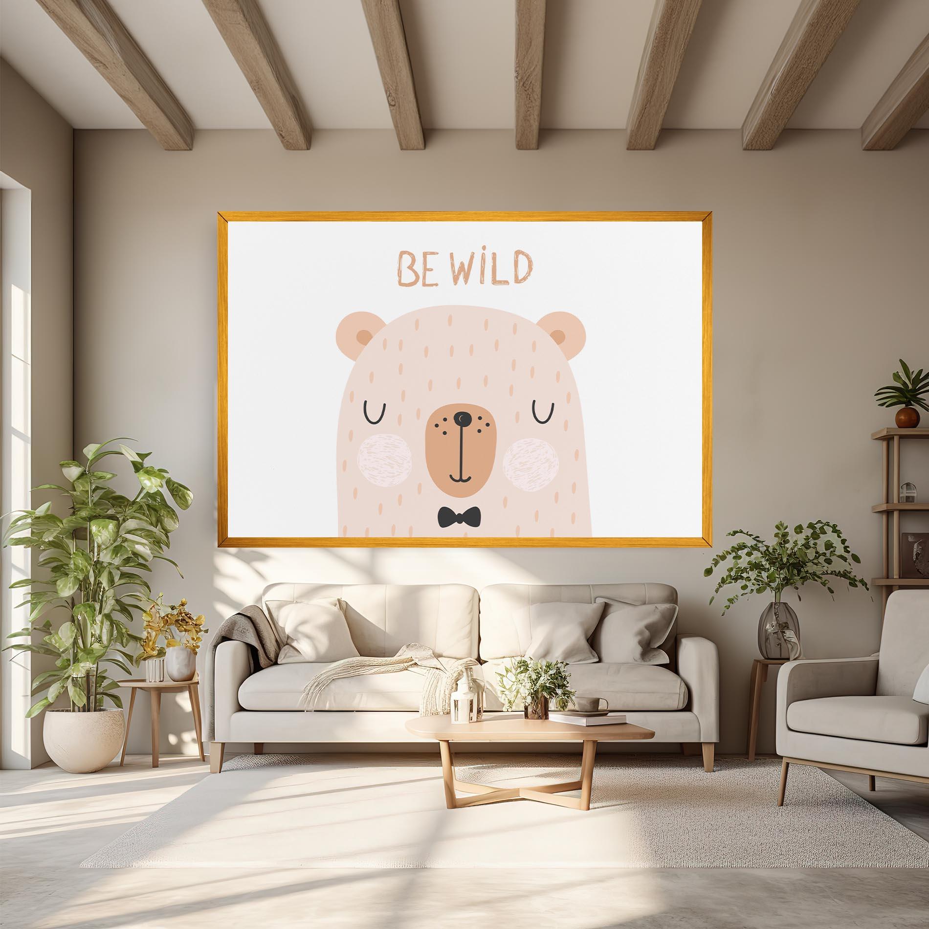 Tablou Canvas Bear Be Wild mockup 6