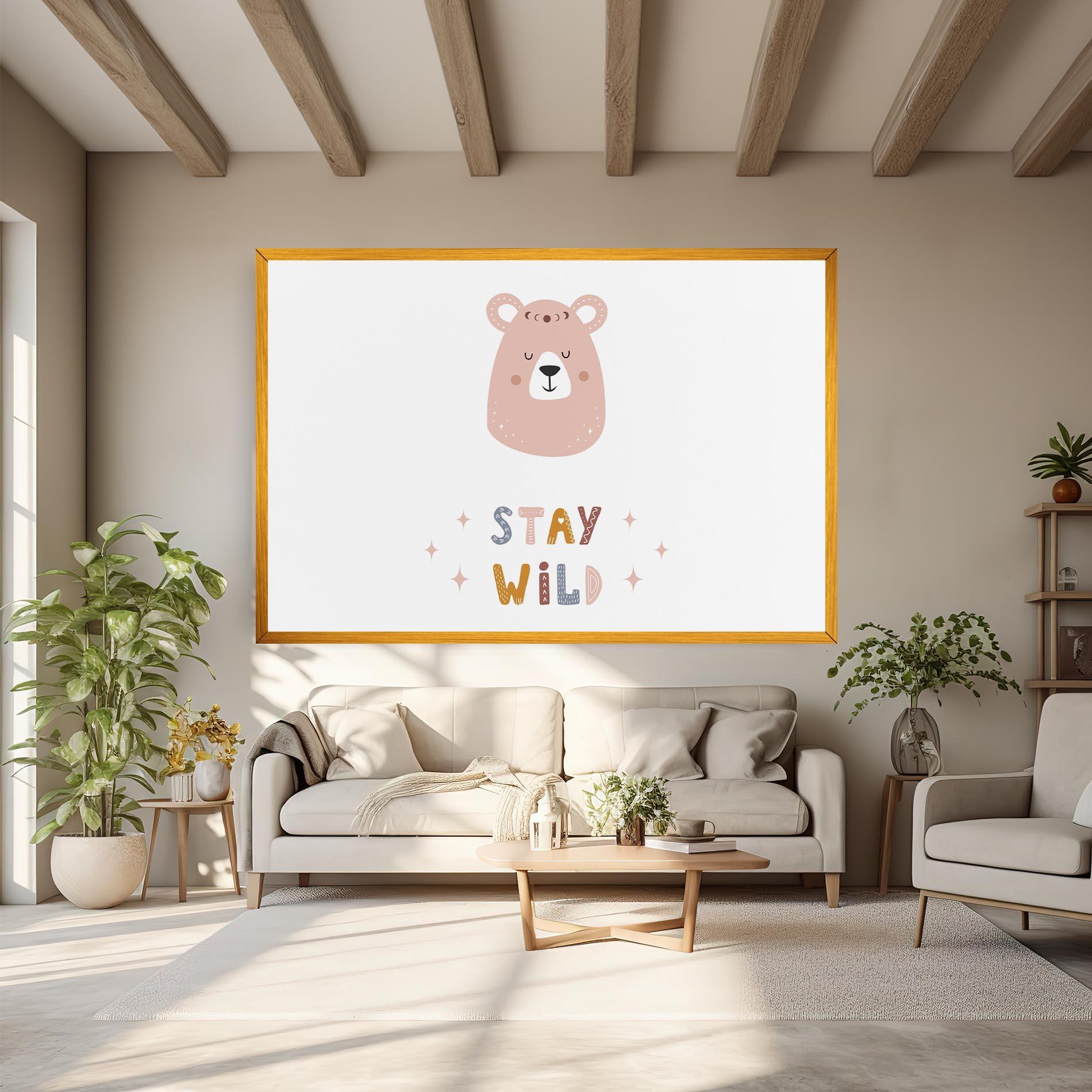 Tablou Canvas Brave Bear mockup 6