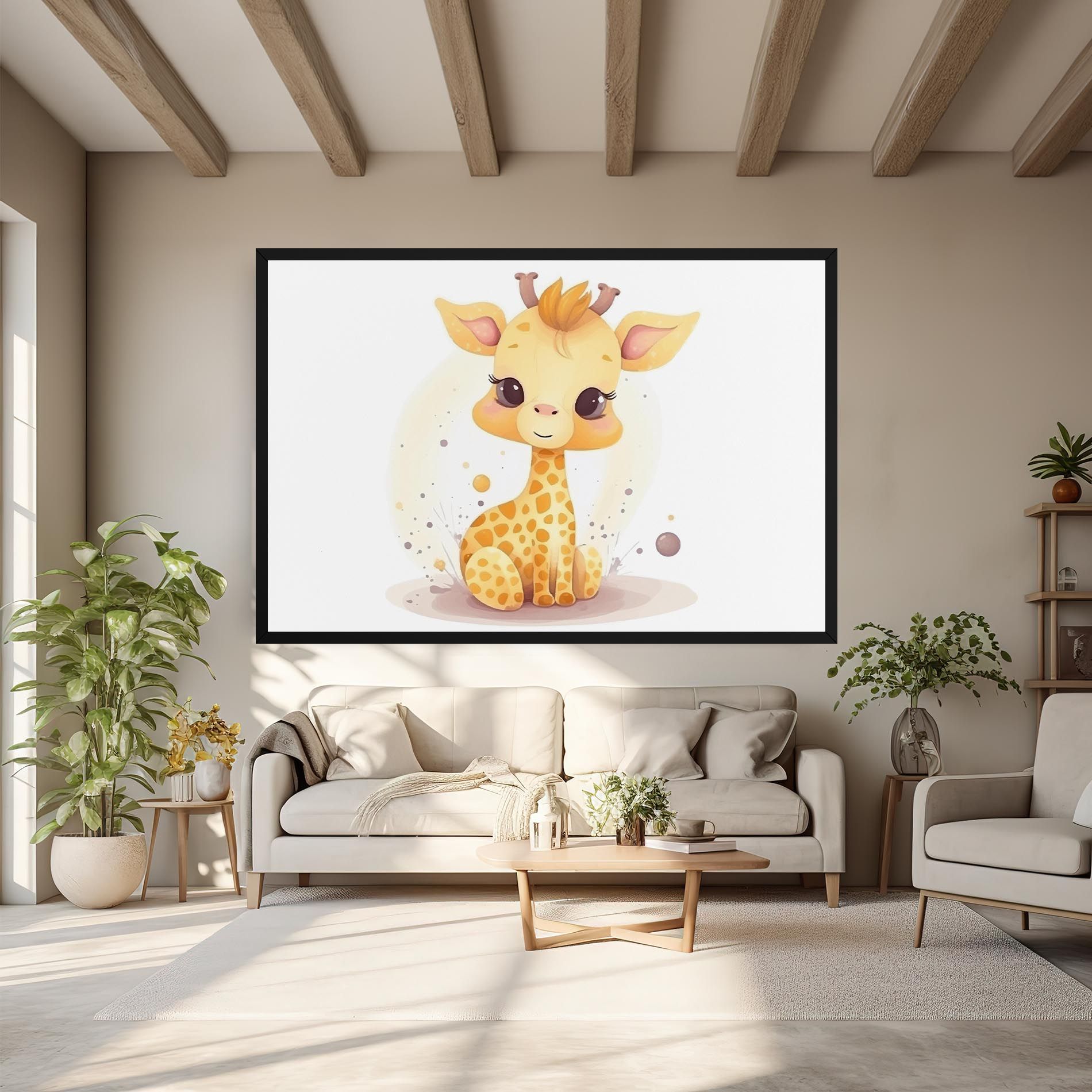 Adorable Giraffe mockup 6