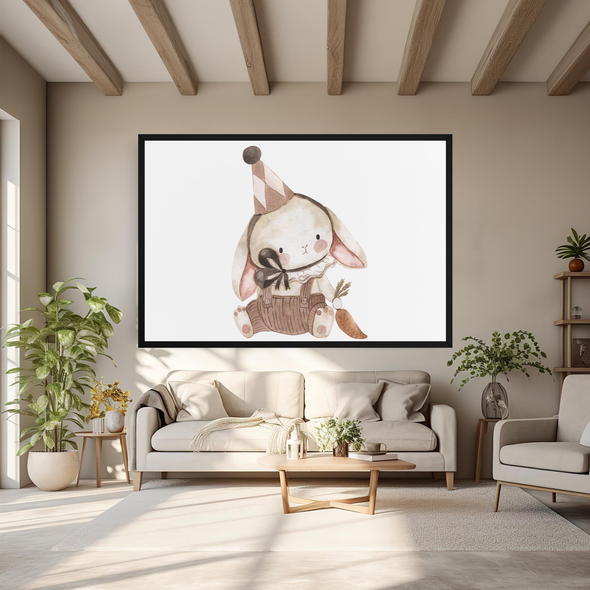 Tablou Canvas Baby Brown Rabbit mockup 6