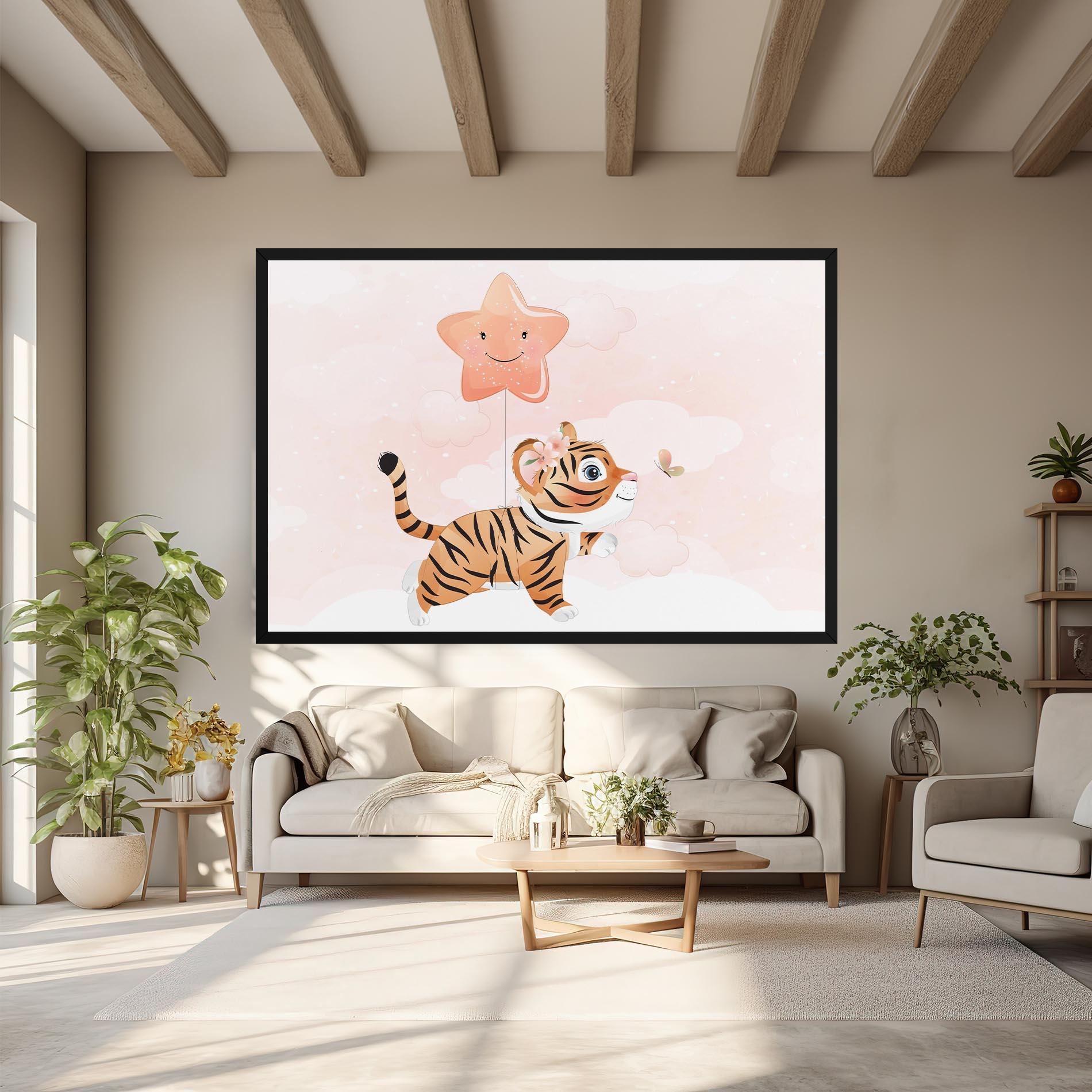 Tablou Canvas Baby Tiger Art mockup 6