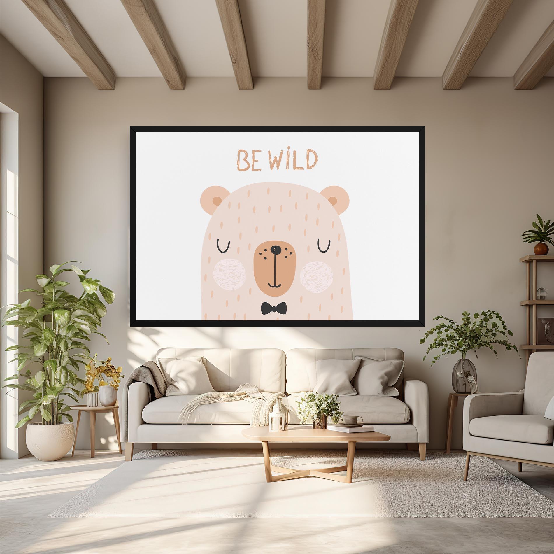 Tablou Canvas Bear Be Wild mockup 6