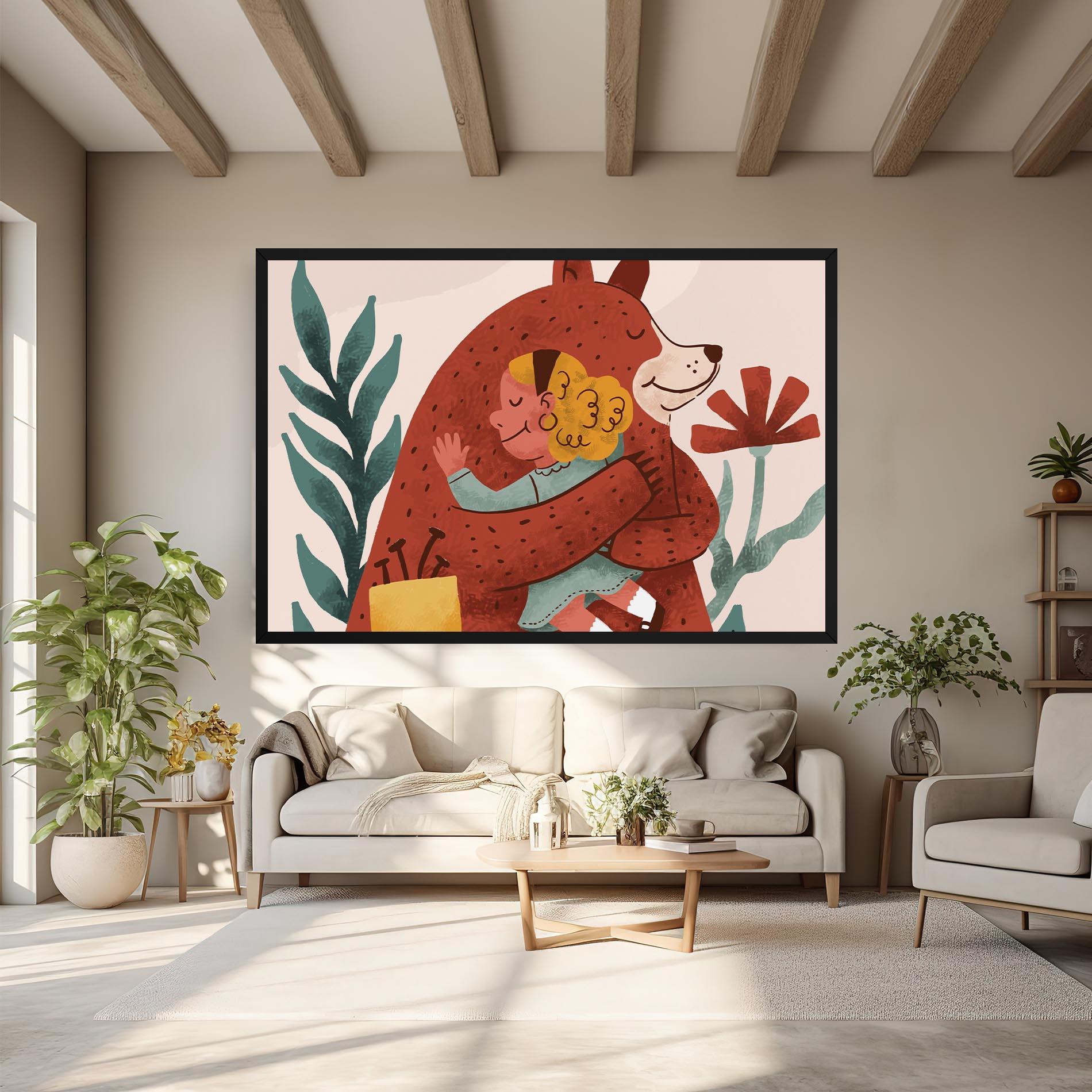 Tablou Canvas Bear Hug mockup 6