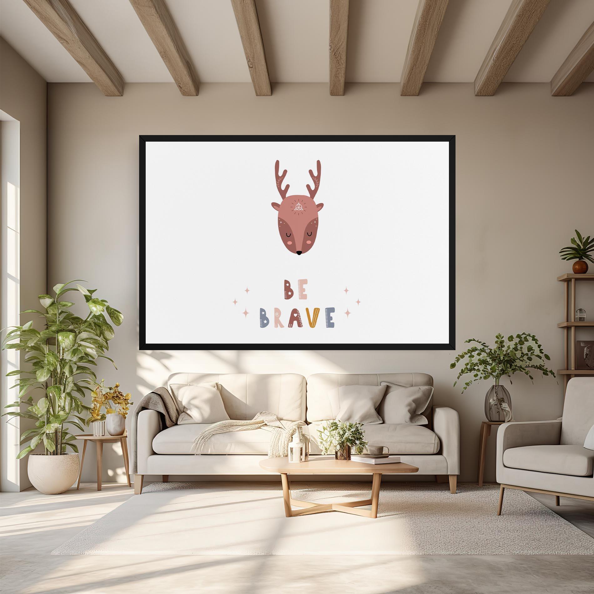 Tablou Canvas Brave Deer mockup 6
