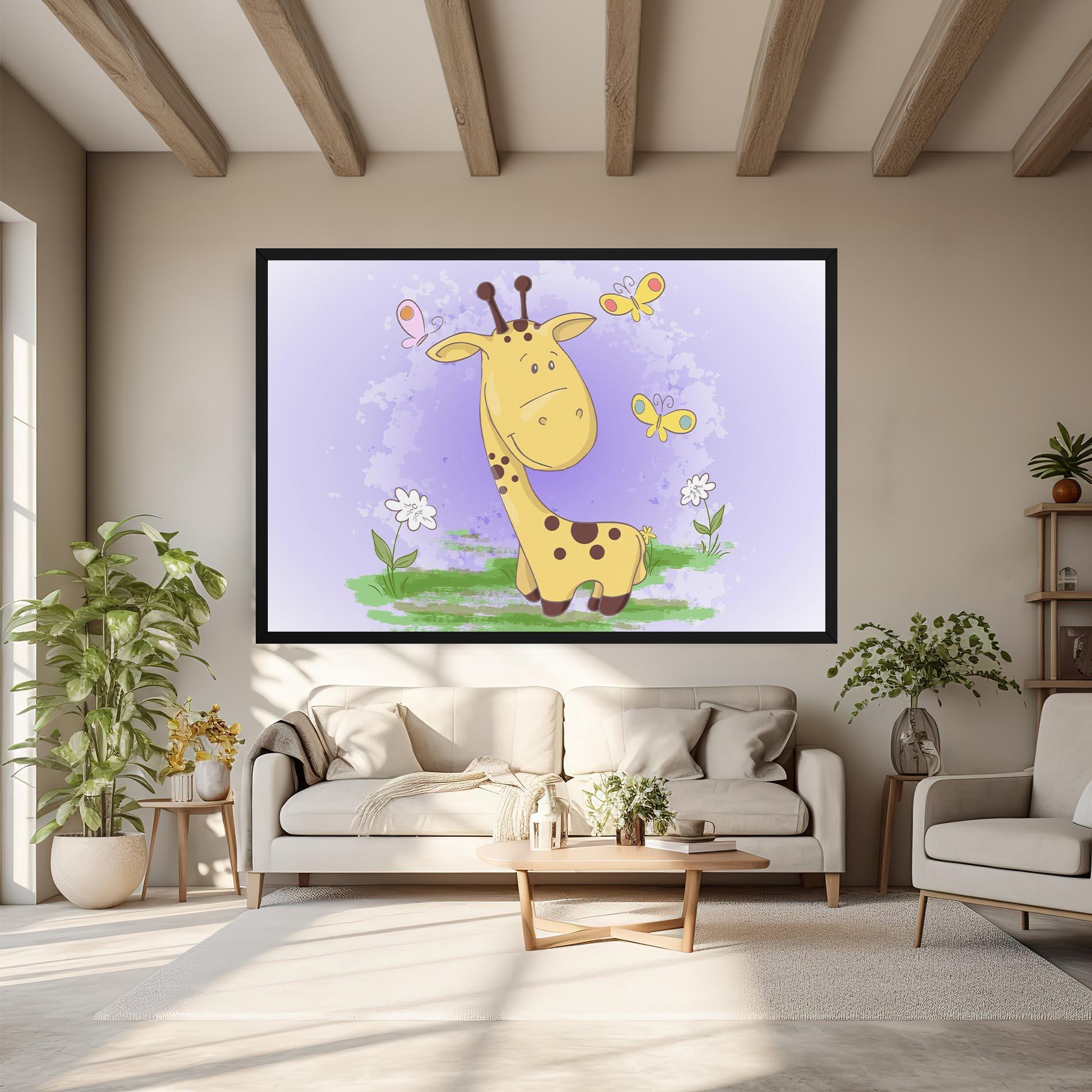 Tablou Canvas Cute Giraffe mockup 6