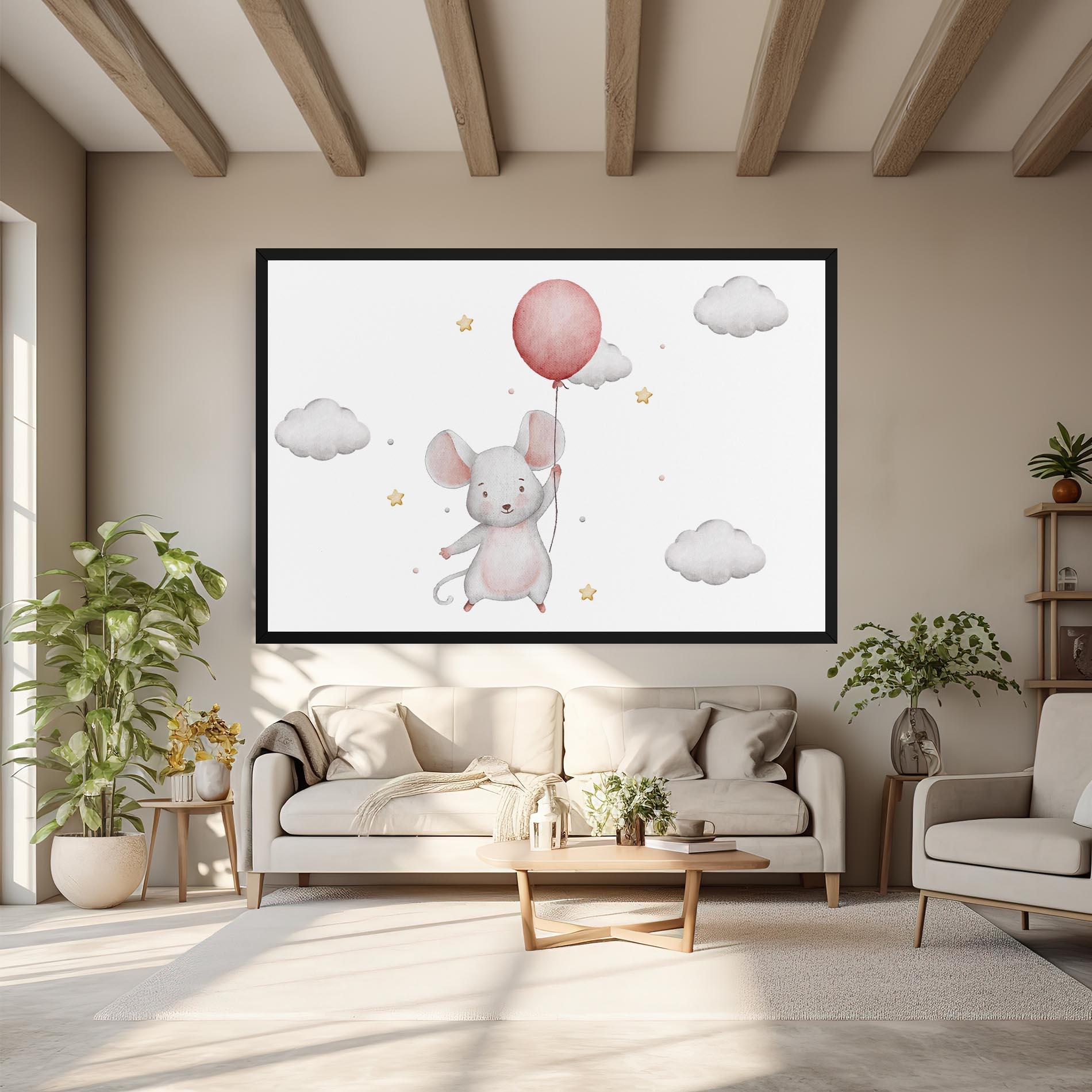 Tablou Canvas Mouse Balloon mockup 6
