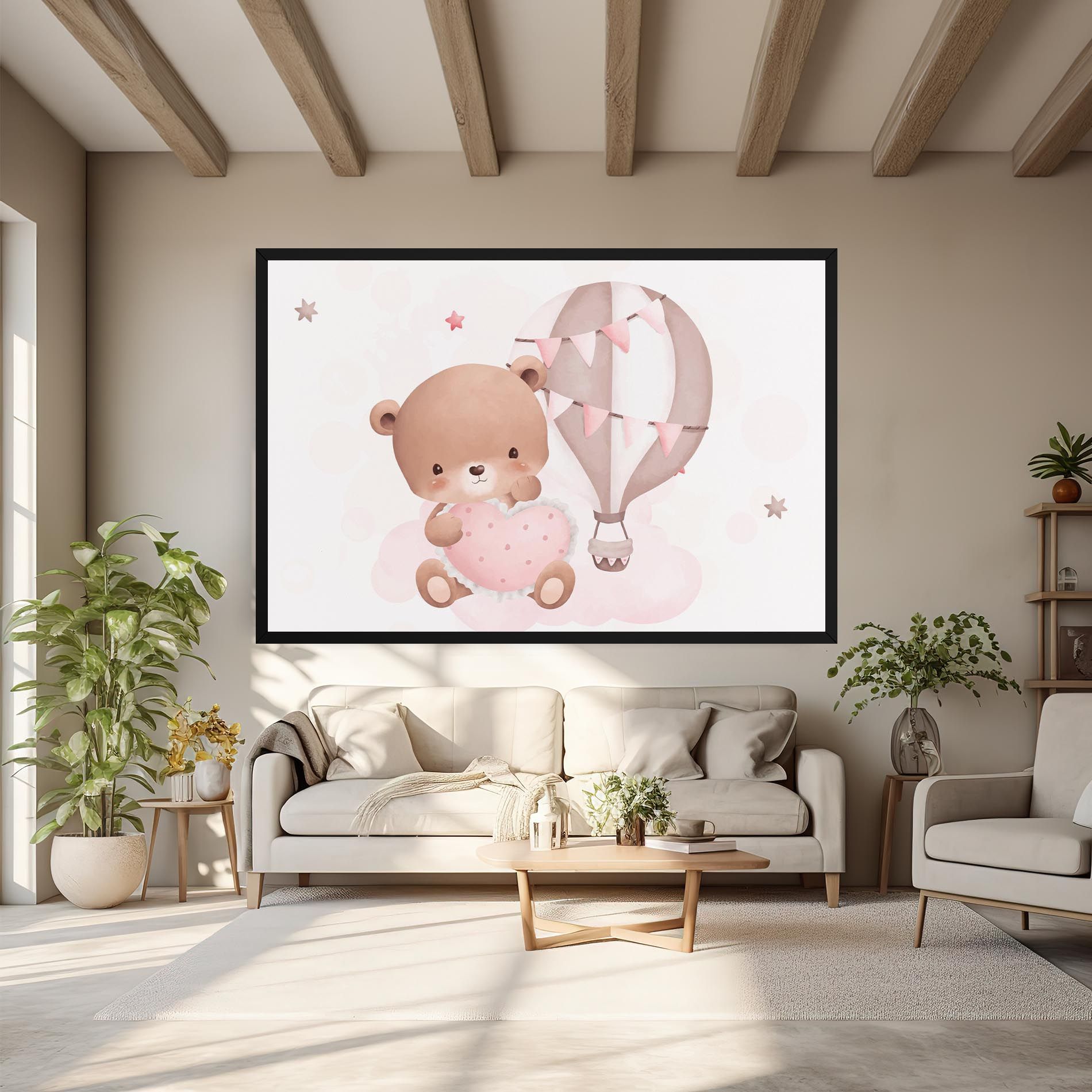 Pink Heart Bear mockup 6