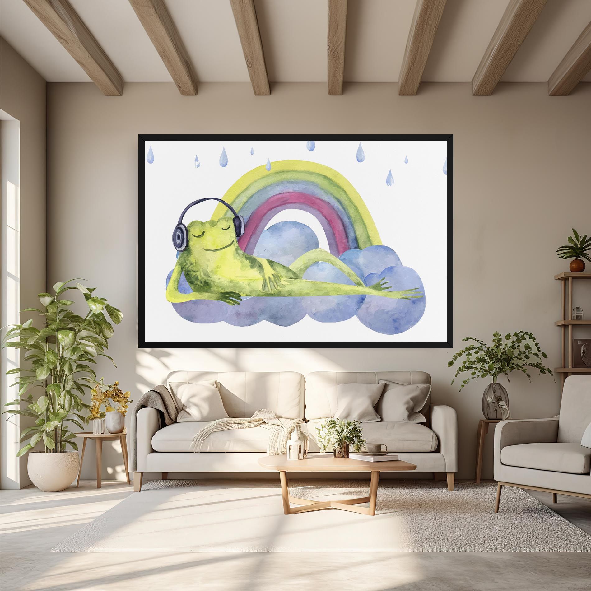 Rainbow Frog mockup 6