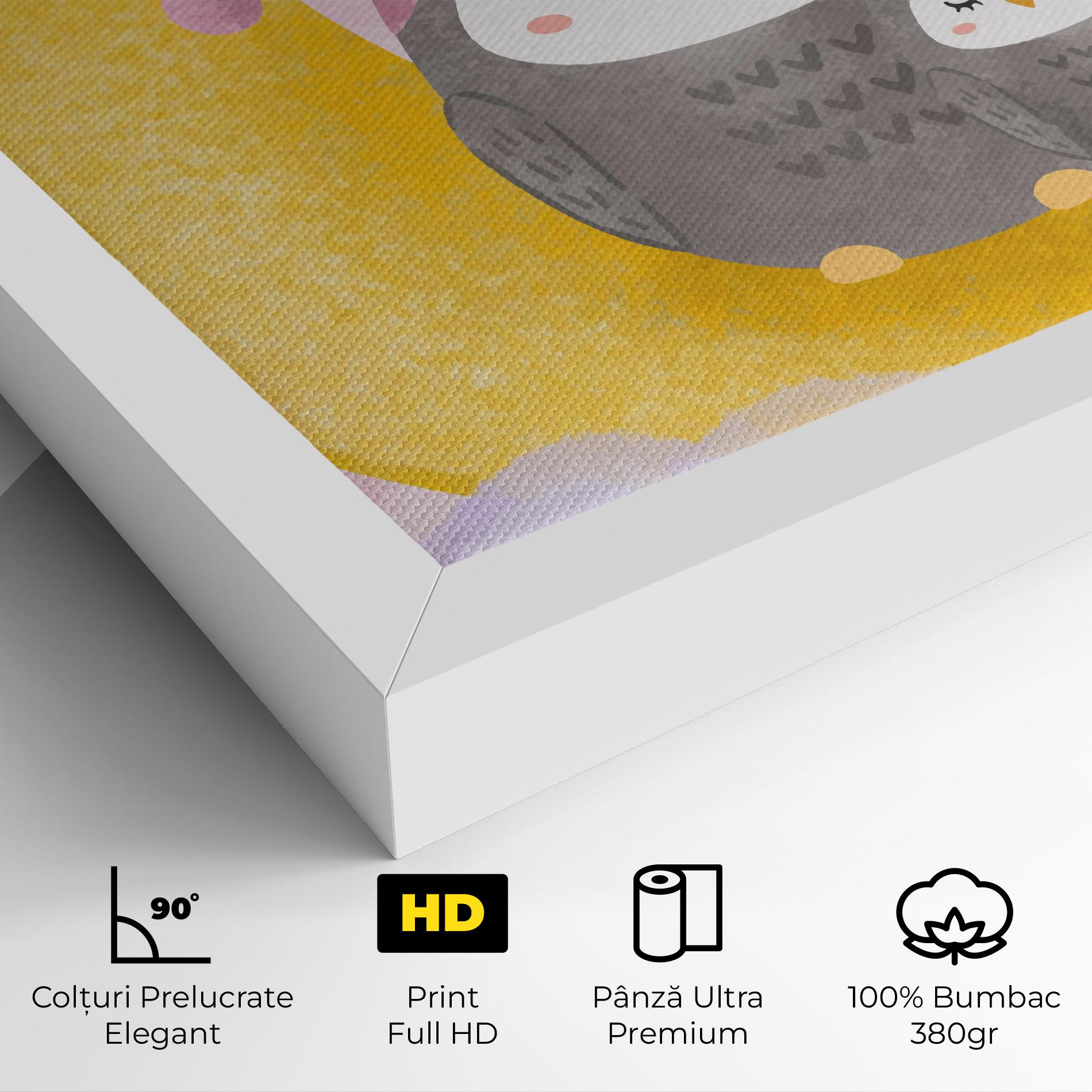 Tablou Canvas Baby Owl mockup 4