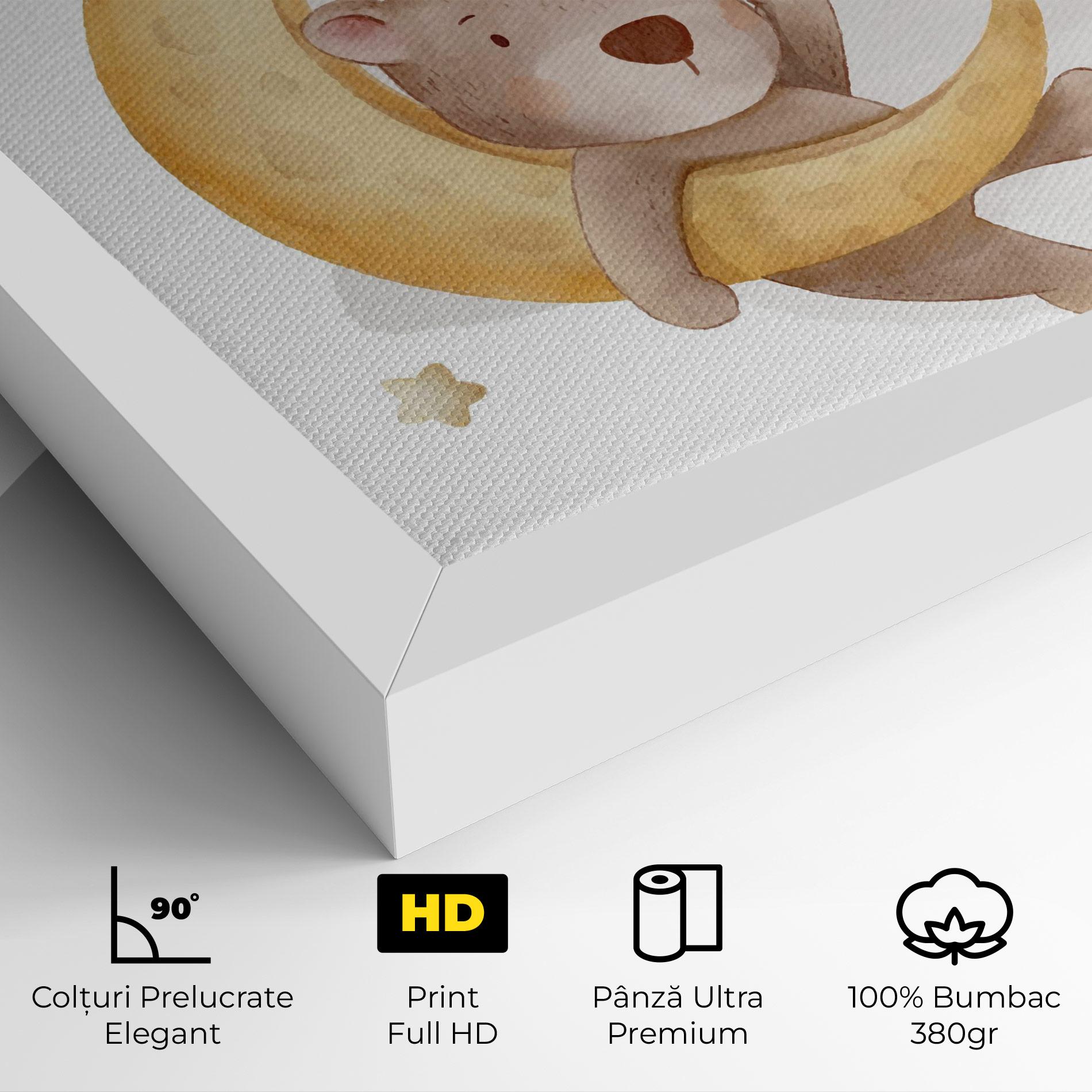 Tablou Canvas Bear Moon mockup 4
