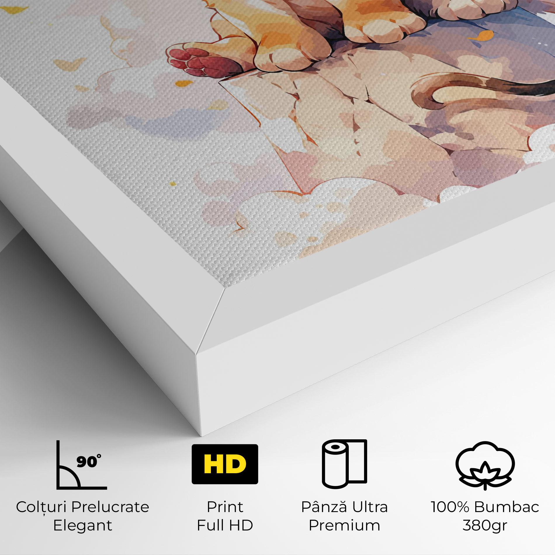 Tablou Canvas Cute Cloud Lion mockup 4