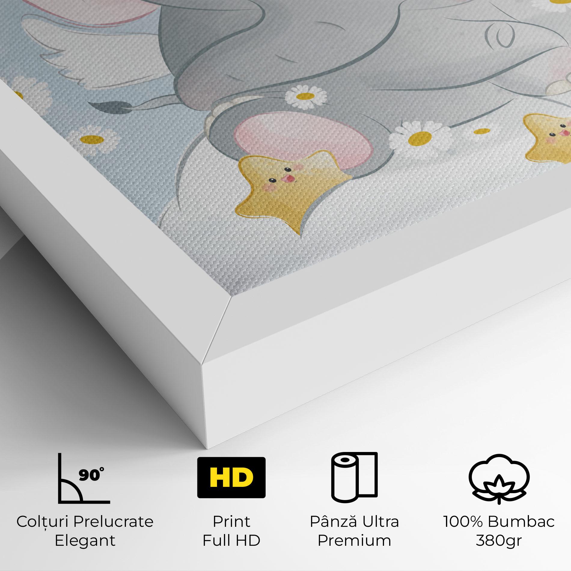 Tablou Canvas Elephant Stars mockup 4