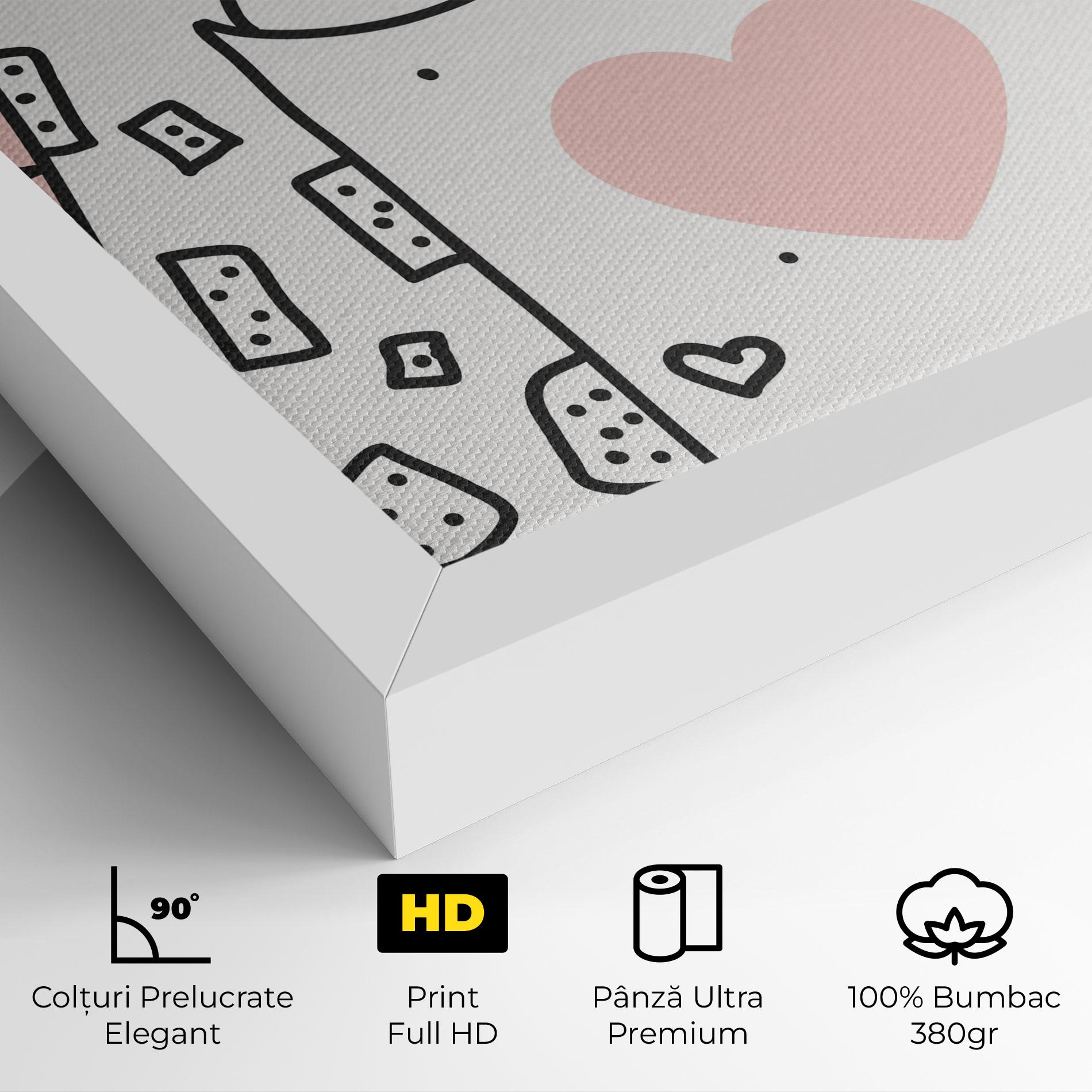 Tablou Canvas Giraffe Couple mockup 4