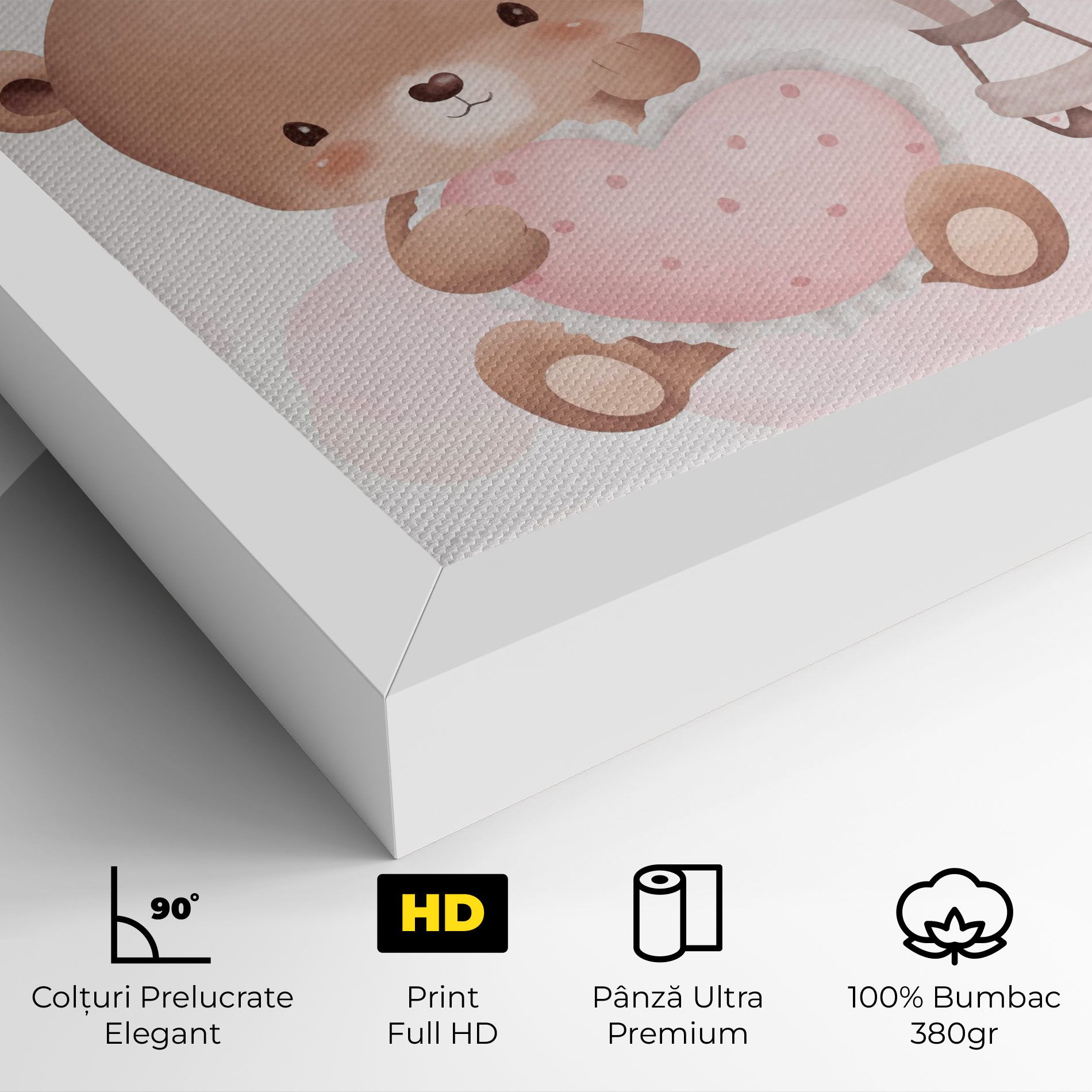 Pink Heart Bear mockup 4